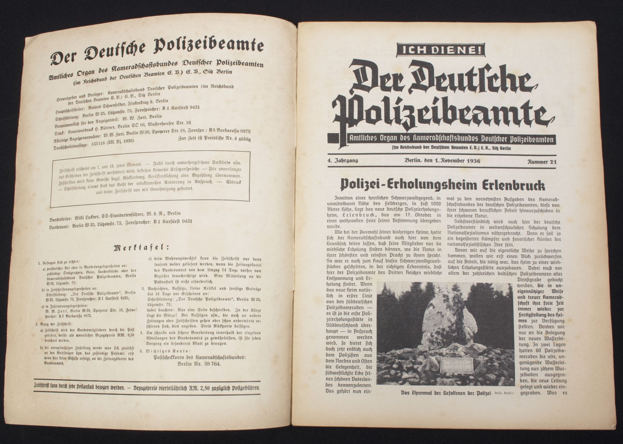 (Magazine) Der deutsche Polizeibeamte Nummer 21. 4. Jahrgang (2) (Magazine) Der deutsche Polizeibeamte Nummer 21. 4. Jahrgang