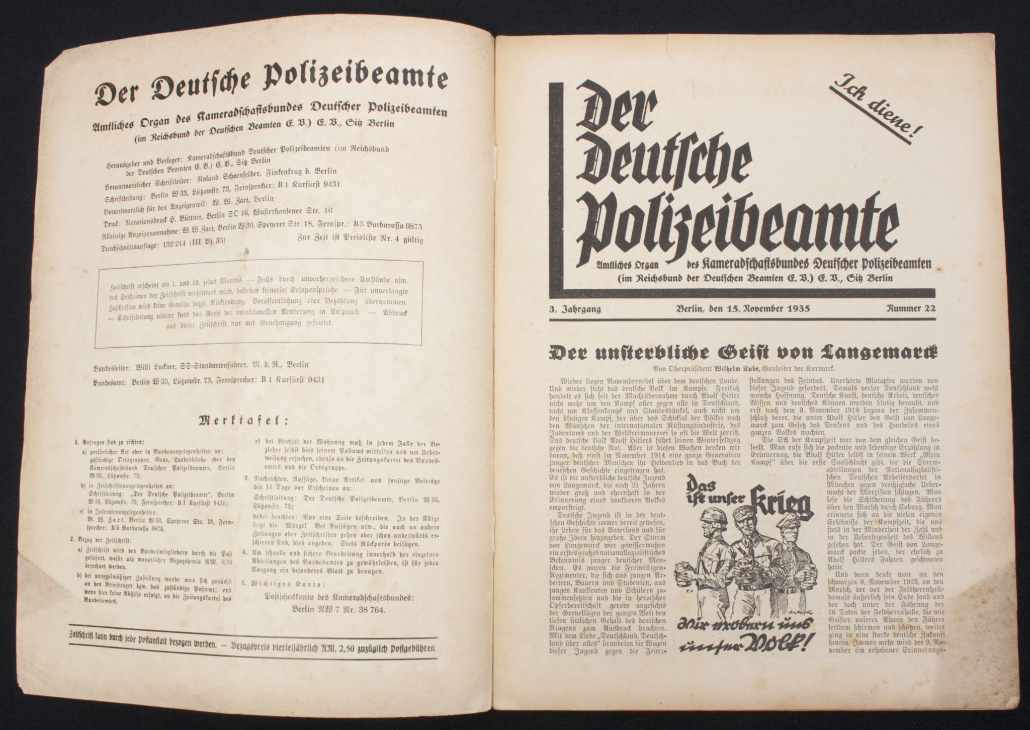 (Magazine) Der deutsche Polizeibeamte Nummer 22. 3. Jahrgang (2) (Magazine) Der deutsche Polizeibeamte Nummer 22. 3. Jahrgang