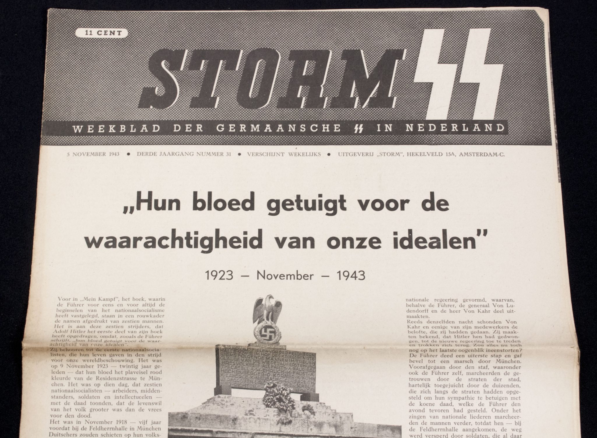 (Newspaper) Storm SS – Derde Jrg. Nr.31 – 5 november 1943 (2) (Newspaper) Storm SS – Derde Jrg. Nr.31 – 5 november 1943