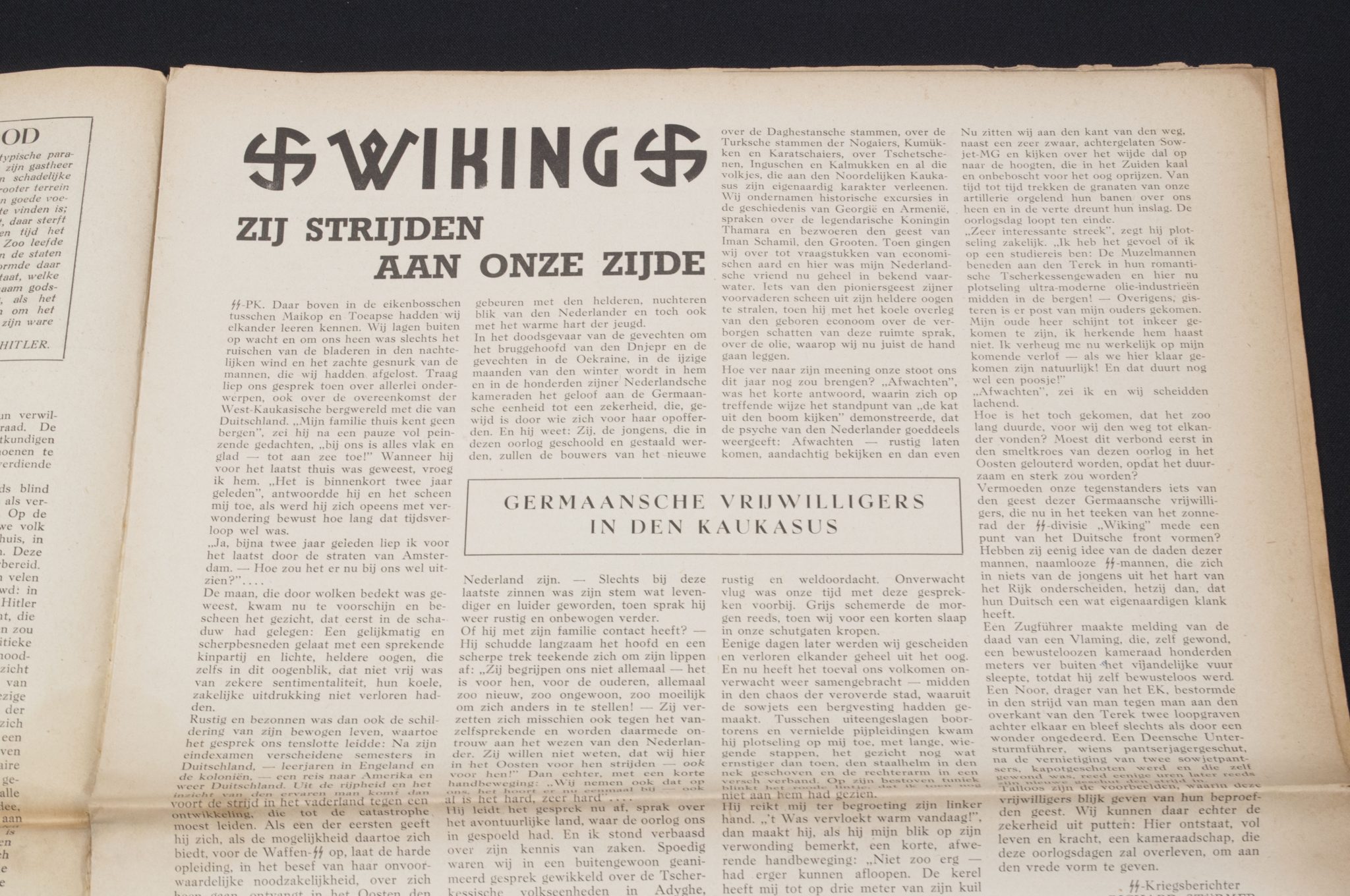 (Newspaper) Storm SS – Tweede Jrg. Nr.360 – 11 december 1942 (Vlaamsche-SS School article)