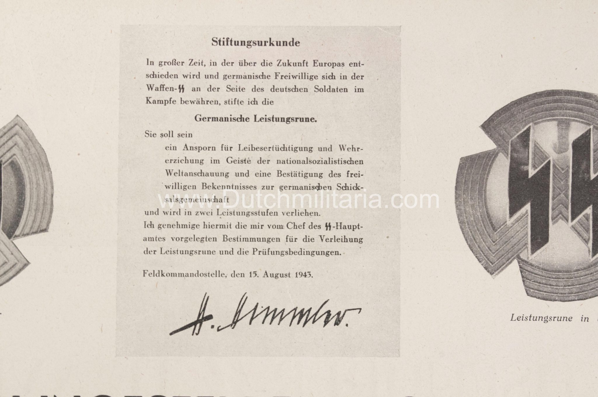 (Newspaper) Storm SS 11 February 1944 - Leistungsrune / Himmler in Avegoor edition - Extremely rare - Image 11
