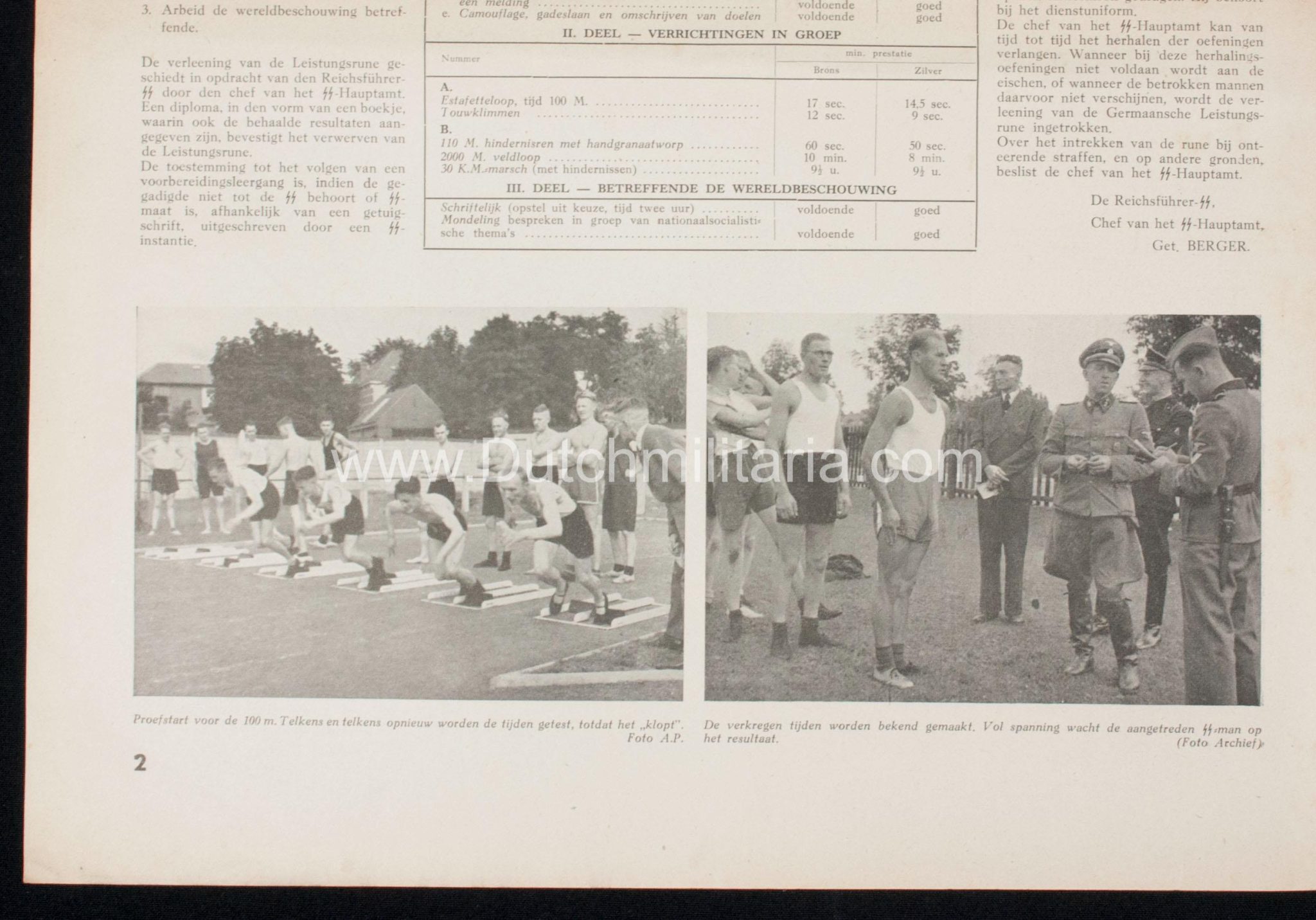 (Newspaper) Storm SS 11 February 1944 - Leistungsrune / Himmler in Avegoor edition - Extremely rare - Image 12