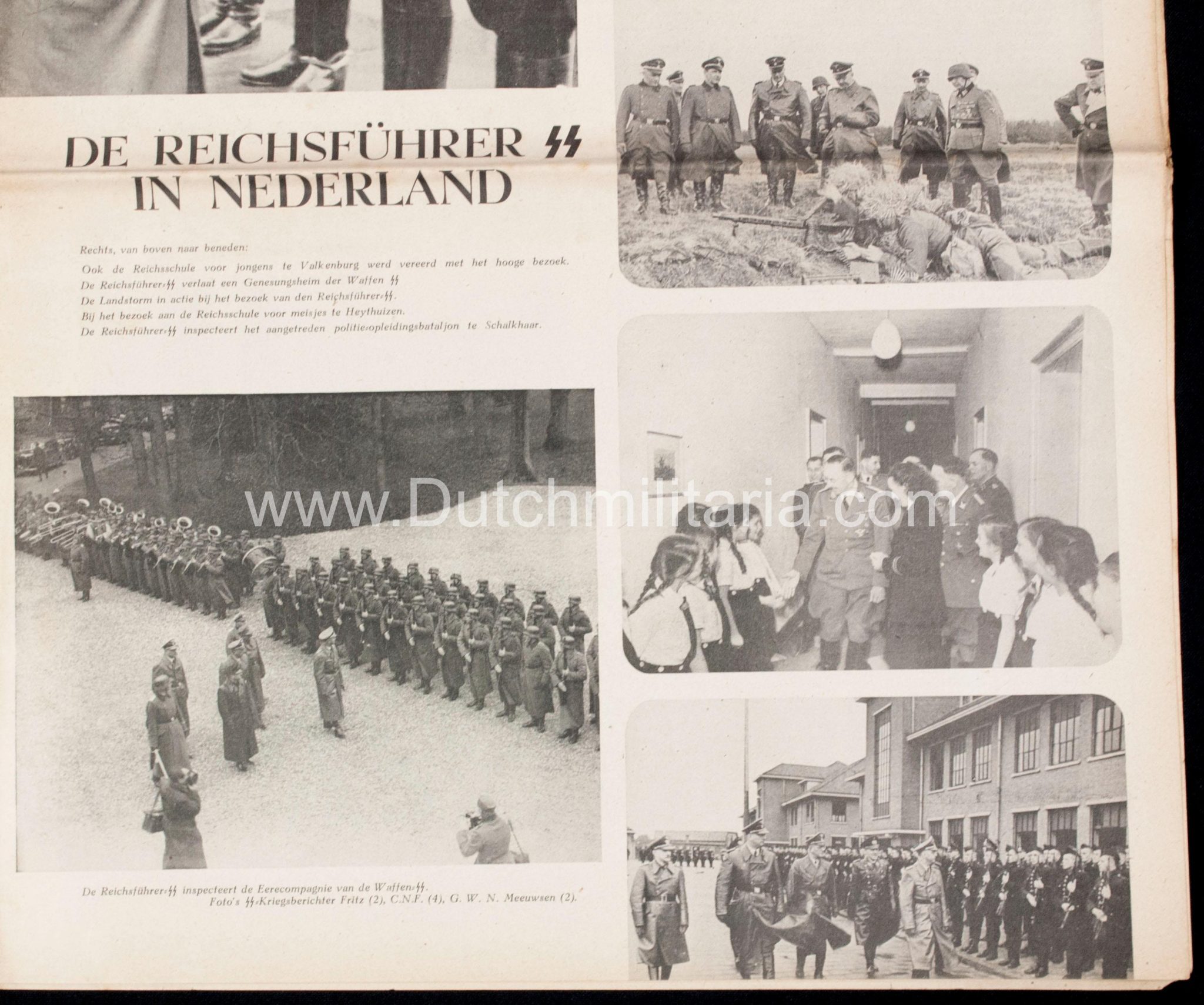 (Newspaper) Storm SS 11 February 1944 - Leistungsrune / Himmler in Avegoor edition - Extremely rare - Image 17