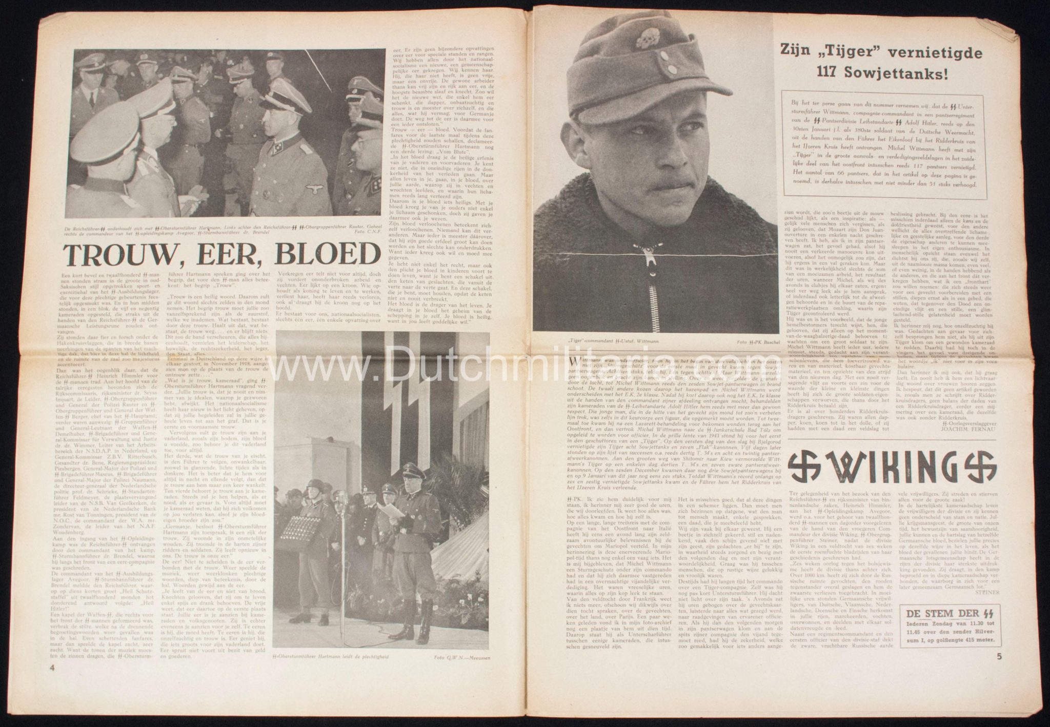 (Newspaper) Storm SS 11 February 1944 - Leistungsrune / Himmler in Avegoor edition - Extremely rare - Image 21