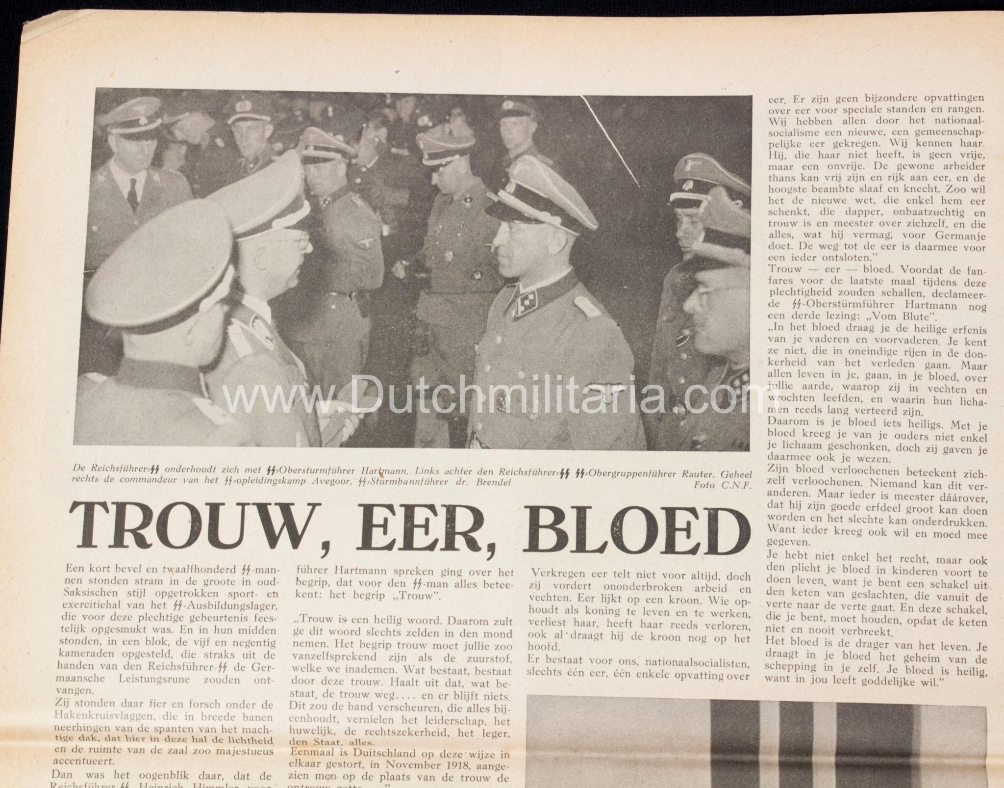 (Newspaper) Storm SS 11 February 1944 - Leistungsrune / Himmler in Avegoor edition - Extremely rare - Image 22
