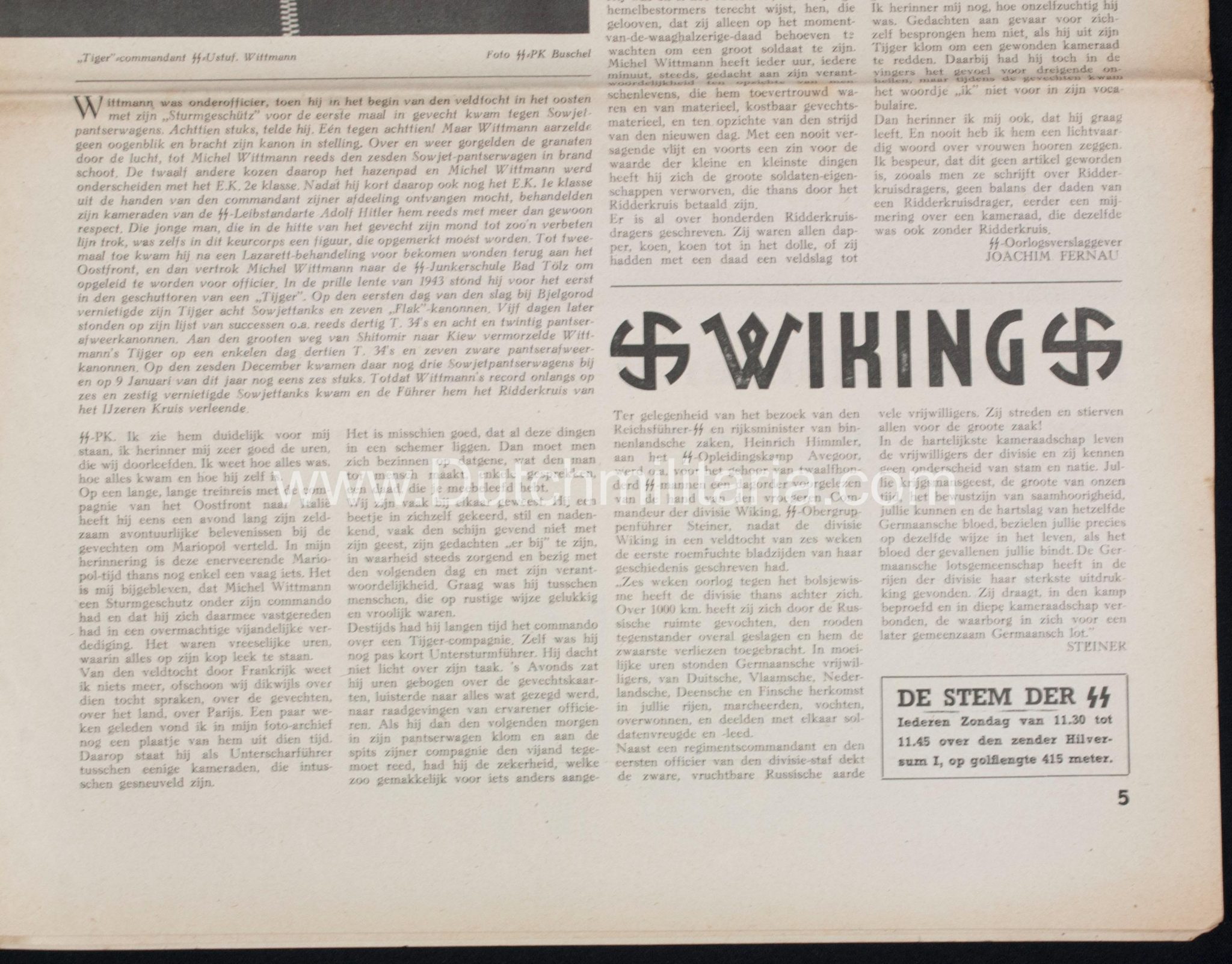 (Newspaper) Storm SS 11 February 1944 - Leistungsrune / Himmler in Avegoor edition - Extremely rare - Image 25