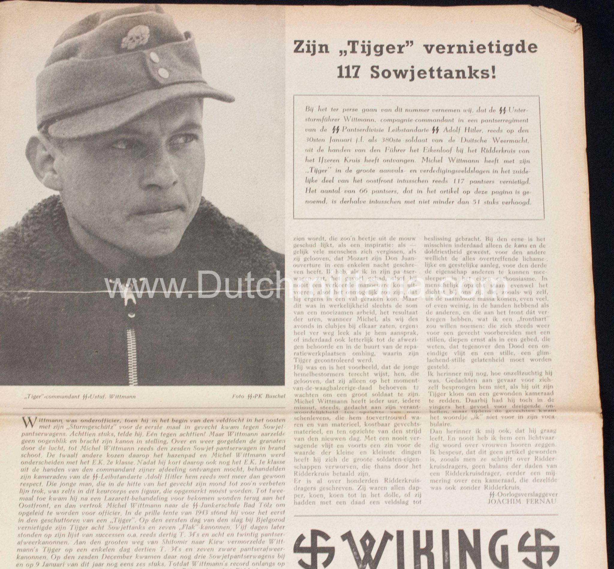 (Newspaper) Storm SS 11 February 1944 - Leistungsrune / Himmler in Avegoor edition - Extremely rare - Image 26