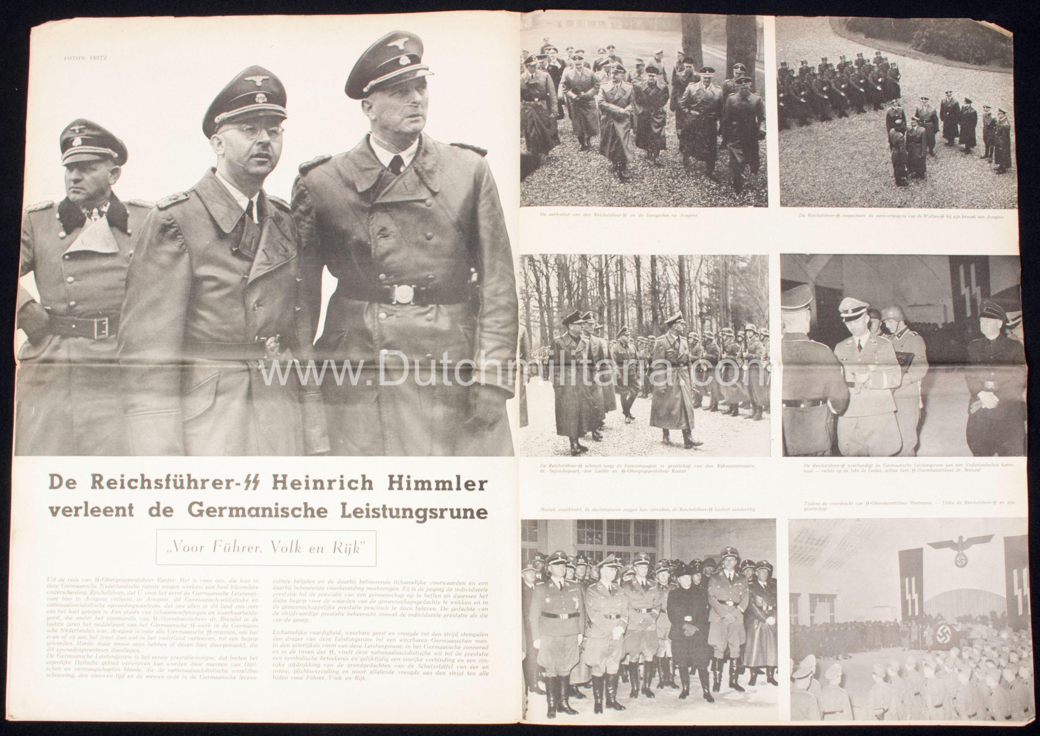 (Newspaper) Storm SS 11 February 1944 - Leistungsrune / Himmler in Avegoor edition - Extremely rare - Image 27