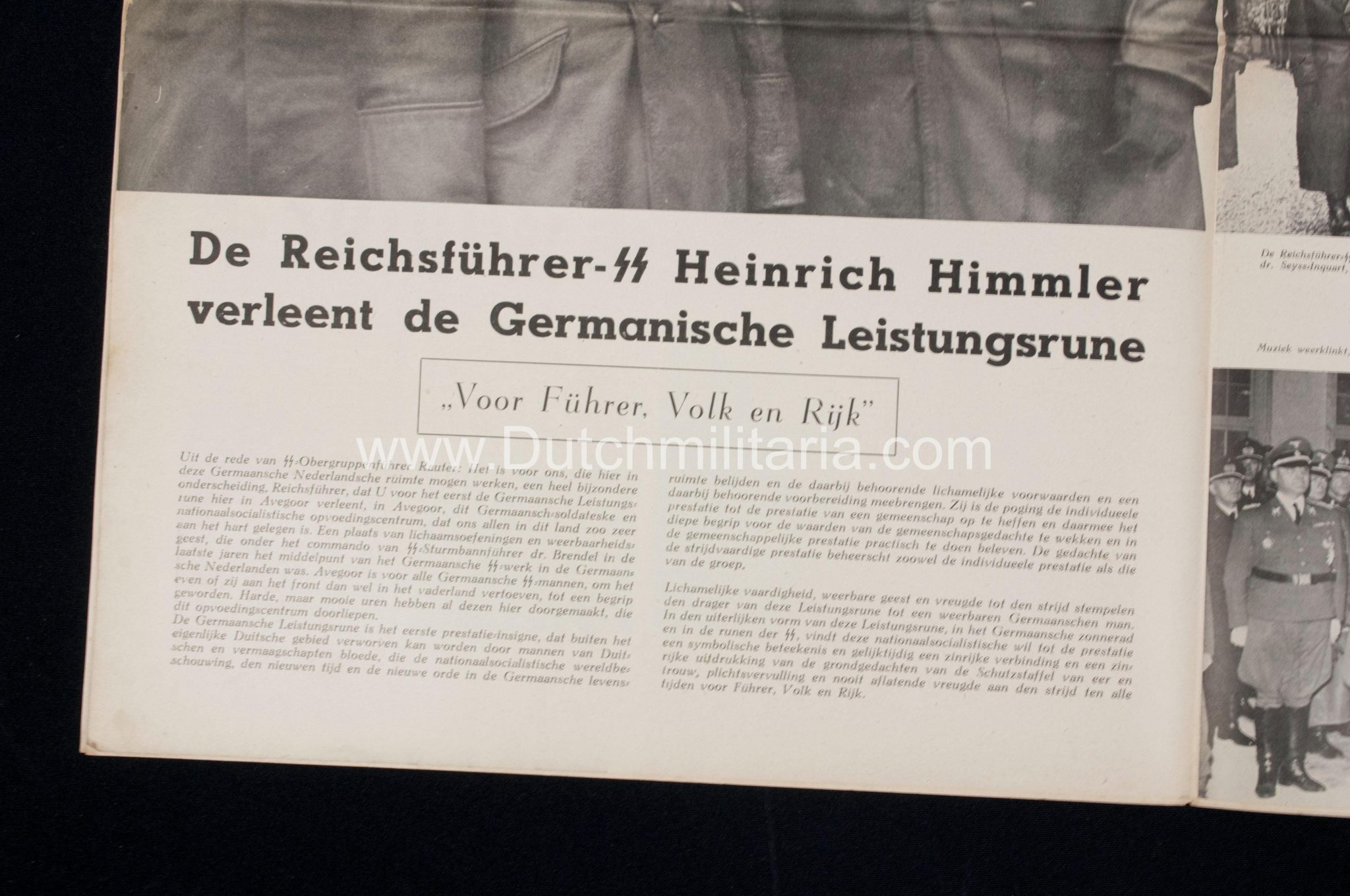 (Newspaper) Storm SS 11 February 1944 - Leistungsrune / Himmler in Avegoor edition - Extremely rare - Image 34