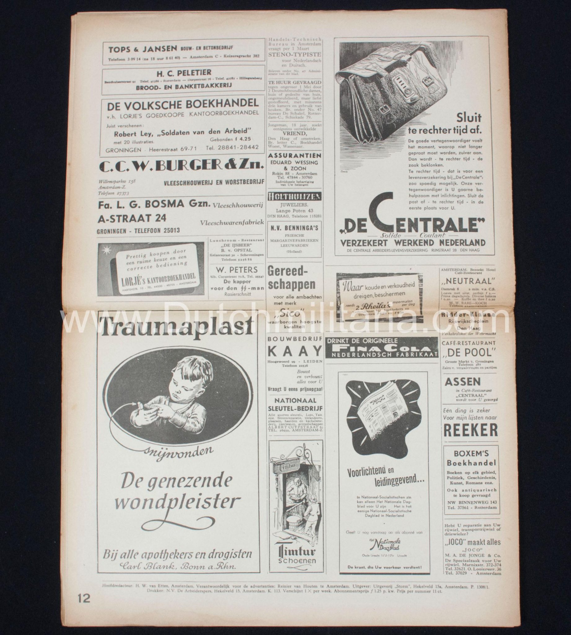 (Newspaper) Storm SS 26 February and 12 March 1943 - 2x Gerard Mooyman - RARE - Image 16