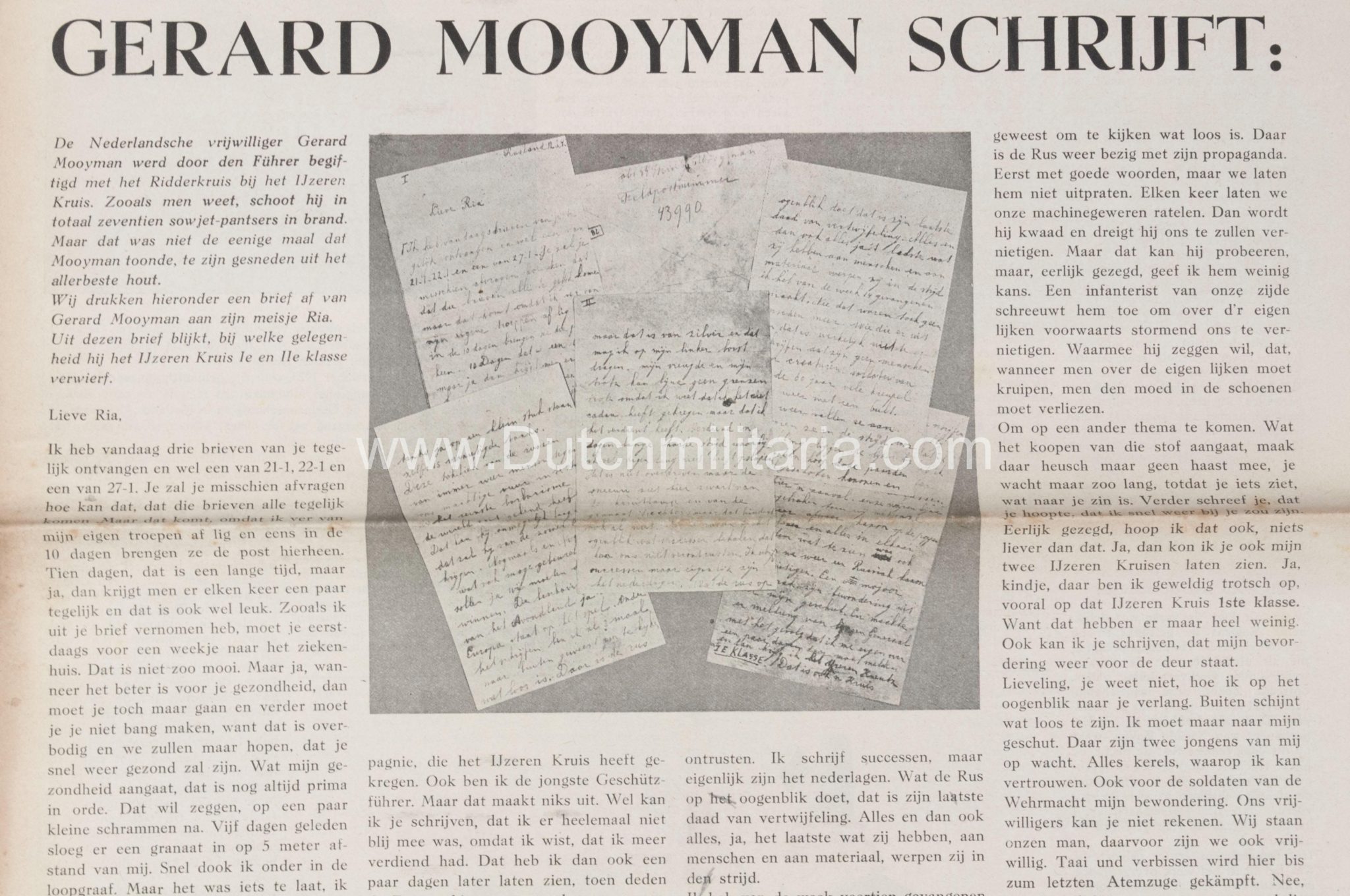 (Newspaper) Storm SS 26 February and 12 March 1943 - 2x Gerard Mooyman - RARE - Image 19