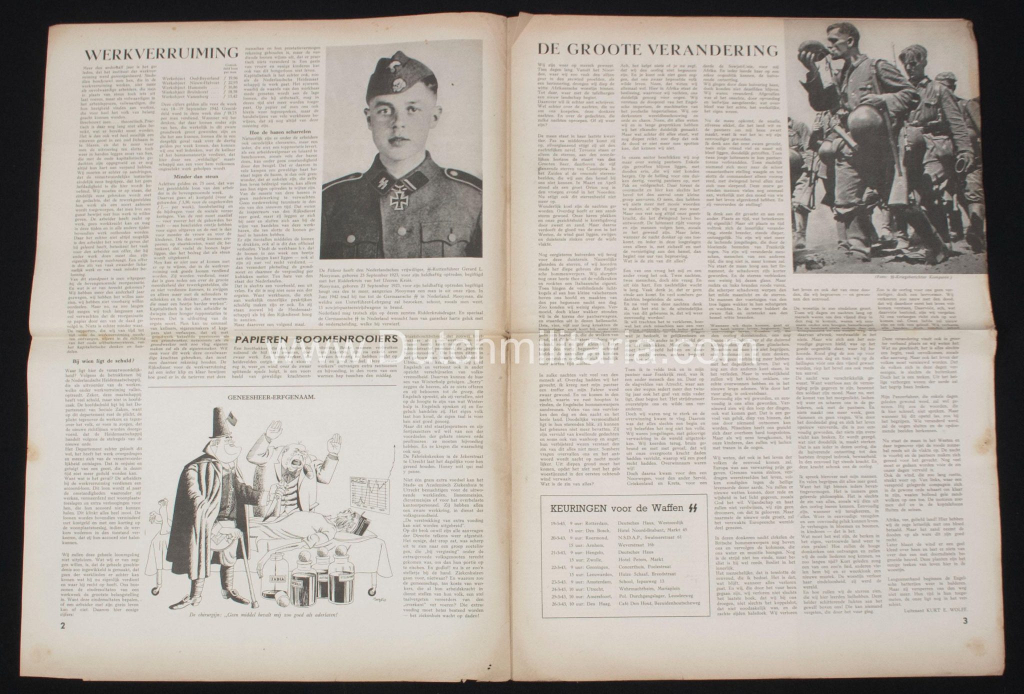 (Newspaper) Storm SS 26 February and 12 March 1943 - 2x Gerard Mooyman - RARE - Image 21