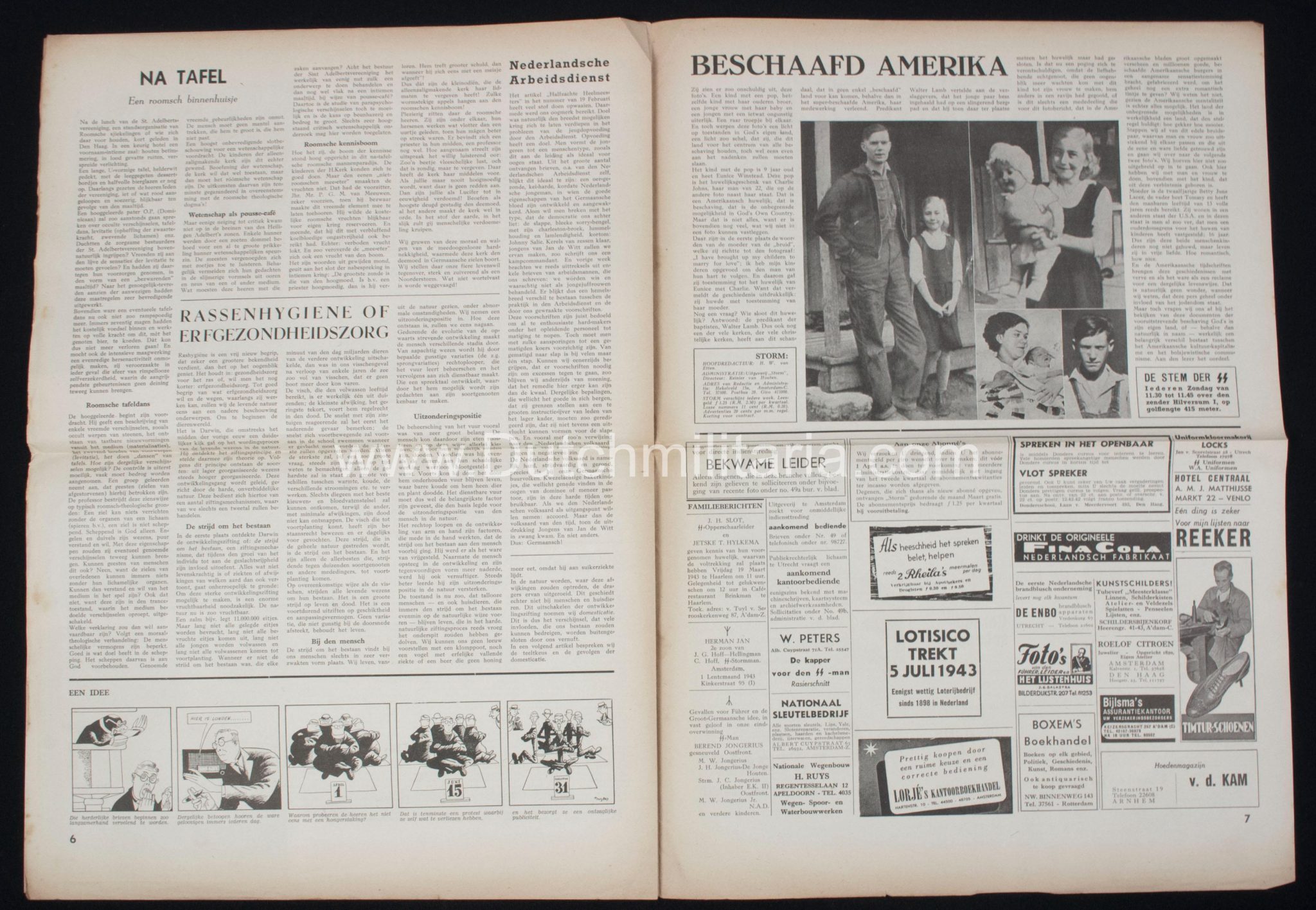 (Newspaper) Storm SS 26 February and 12 March 1943 - 2x Gerard Mooyman - RARE - Image 24