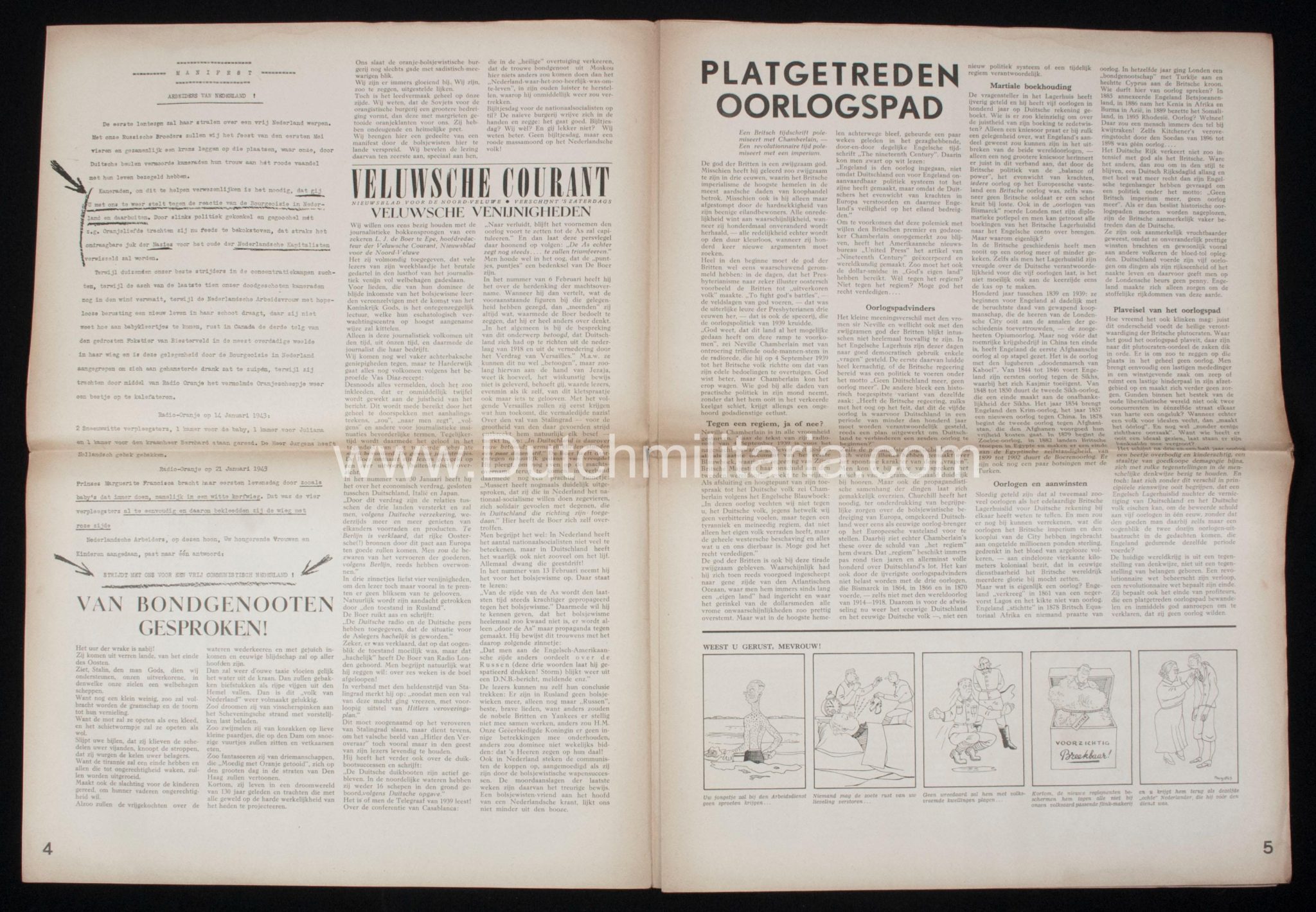 (Newspaper) Storm SS 26 February and 12 March 1943 - 2x Gerard Mooyman - RARE - Image 7