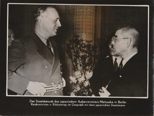 (Pressphoto) Der Staatsbesuch des japanischen Aussenministers Matsuoka in Berlin (24x18 cm)