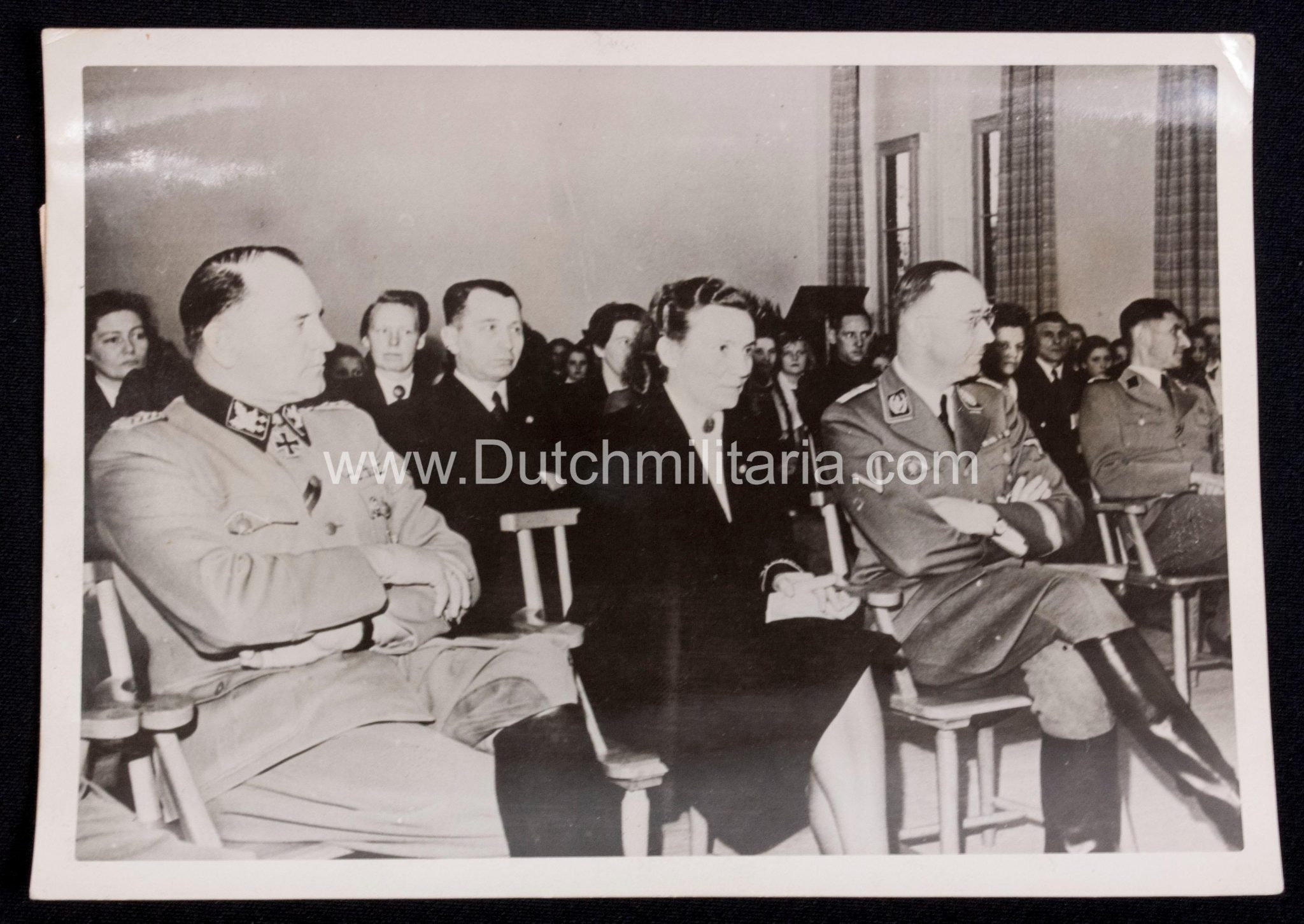 (Pressphoto) Reichsführer SS Himmler + SS-Obergruppenführer Sepp Dietrich beim Besuch der Reichsschulen für Jungen und Mädel in den Niederlanden (1944) - Extremely rare - Image 6