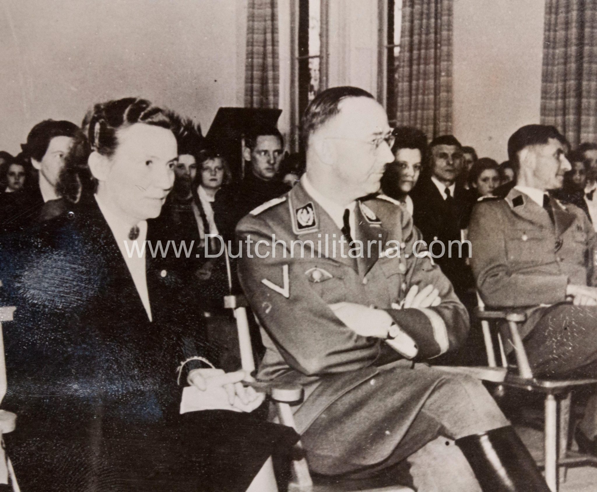(Pressphoto) Reichsführer SS Himmler + SS-Obergruppenführer Sepp Dietrich beim Besuch der Reichsschulen für Jungen und Mädel in den Niederlanden (1944) - Extremely rare - Image 8