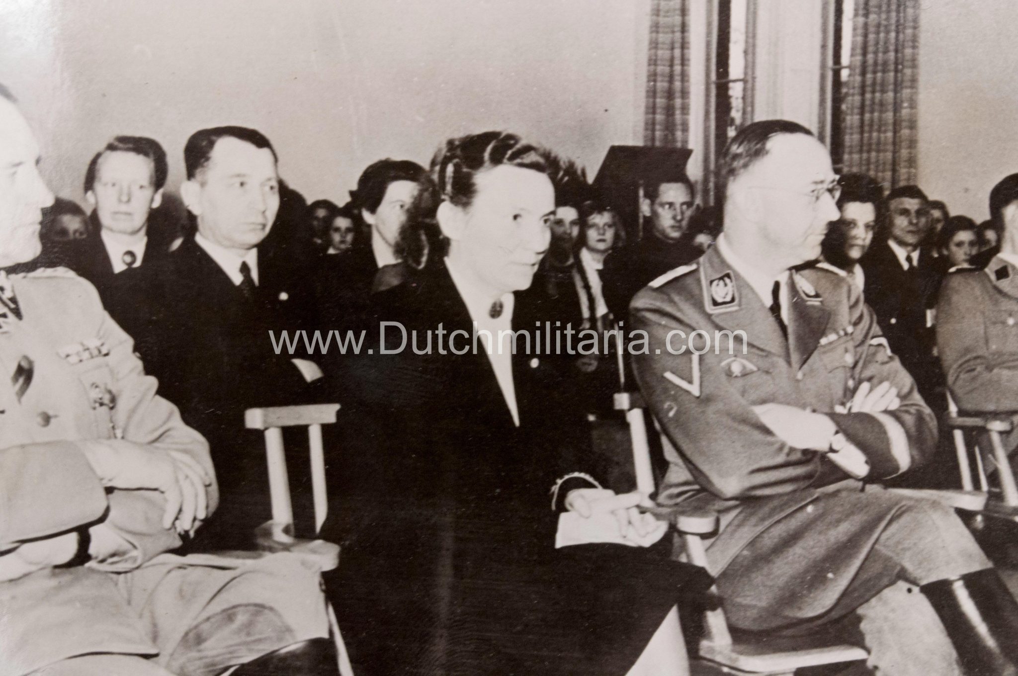 (Pressphoto) Reichsführer SS Himmler + SS-Obergruppenführer Sepp Dietrich beim Besuch der Reichsschulen für Jungen und Mädel in den Niederlanden (1944) - Extremely rare - Image 10