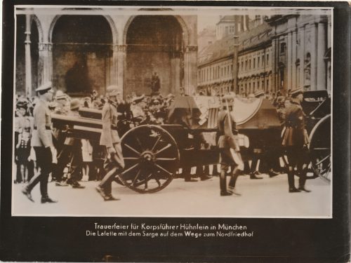 (Pressphoto) Trauerfeier fur Korpsführer Hühnlein in München (24x18 cm)