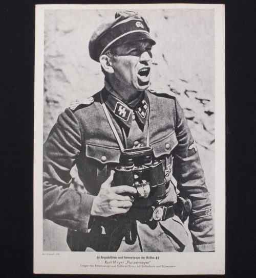 (Print) SS-Brigadeführer und Generalmajor der Waffen-SS Kurt Meyer Panzermeyer (30 x 21,5 cm) - rare