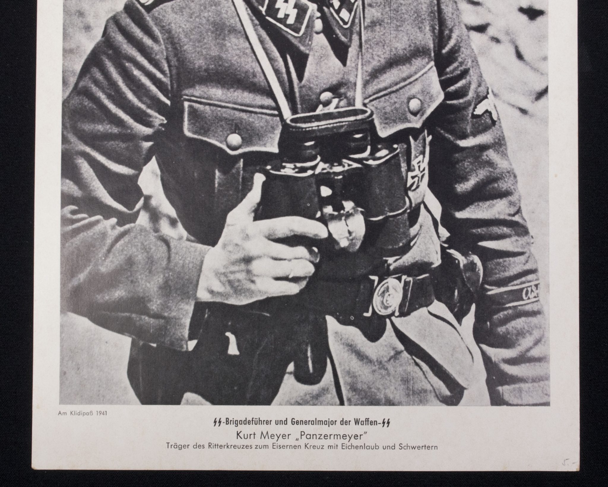 (Print) SS-Brigadeführer und Generalmajor der Waffen-SS Kurt Meyer Panzermeyer (30 x 21,5 cm) - rare