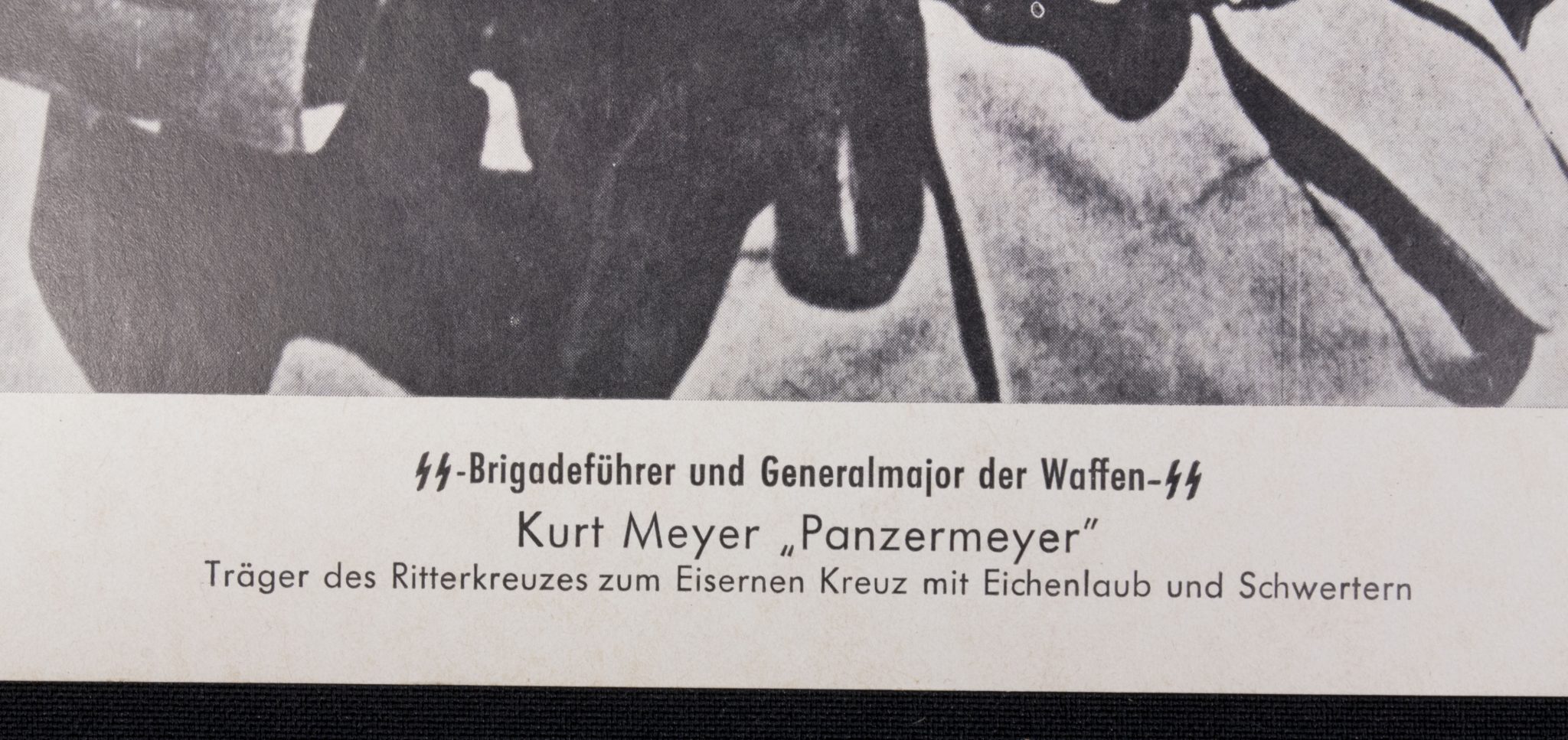 (Print) SS-Brigadeführer und Generalmajor der Waffen-SS Kurt Meyer Panzermeyer (30 x 21,5 cm) - rare