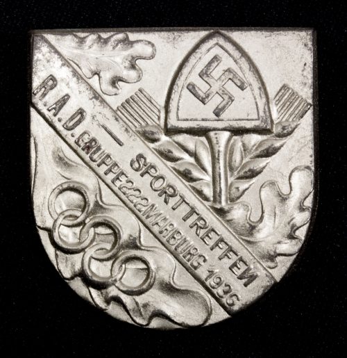 Reichsarbeitsdienst (RAD) Sporttreffen R.A.D. Gruppe 222 Marburg 1936 abzeichen - rare