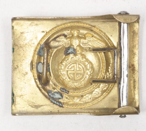 SA buckle with Sunwheel swastika