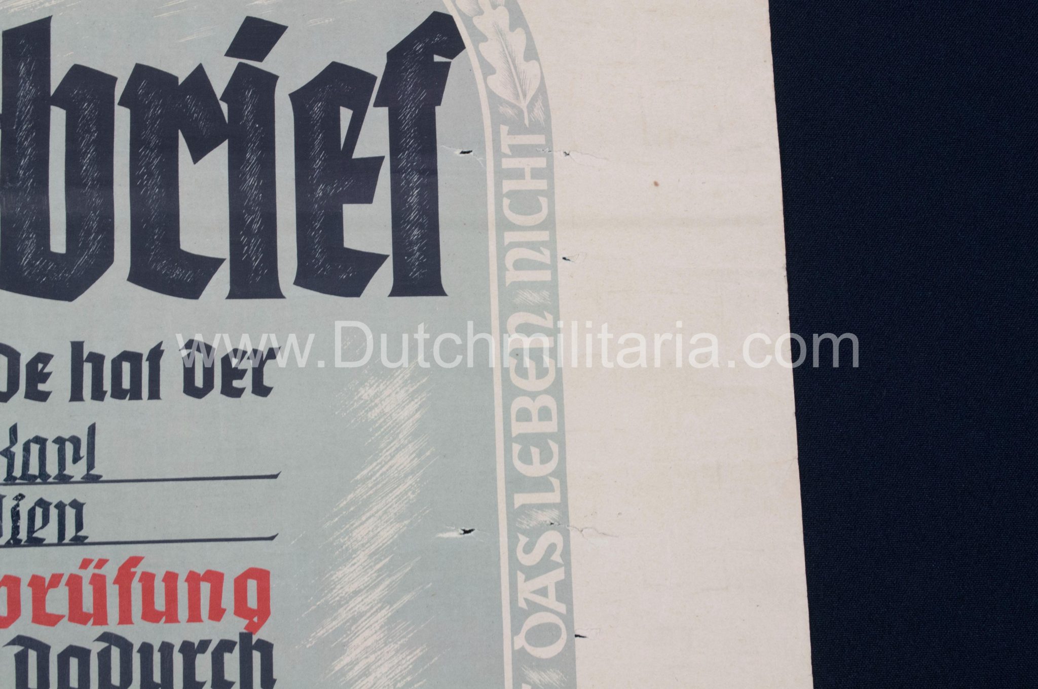 SS-Meisterbrief SS-Meistertitels citation - Signed SS Standartenführer Neblich (1941) - Extremely Rare