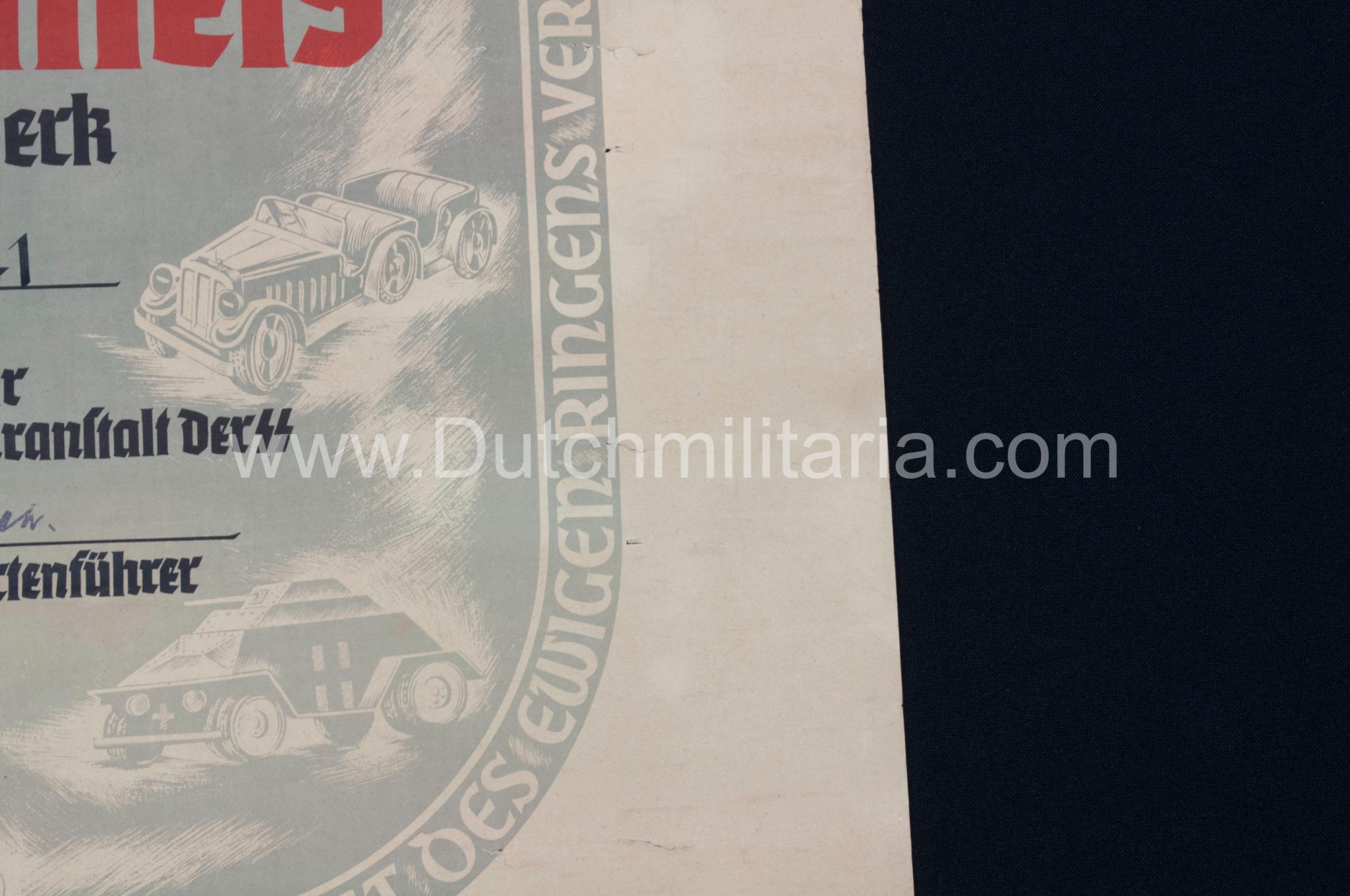 SS-Meisterbrief SS-Meistertitels citation - Signed SS Standartenführer Neblich (1941) - Extremely Rare