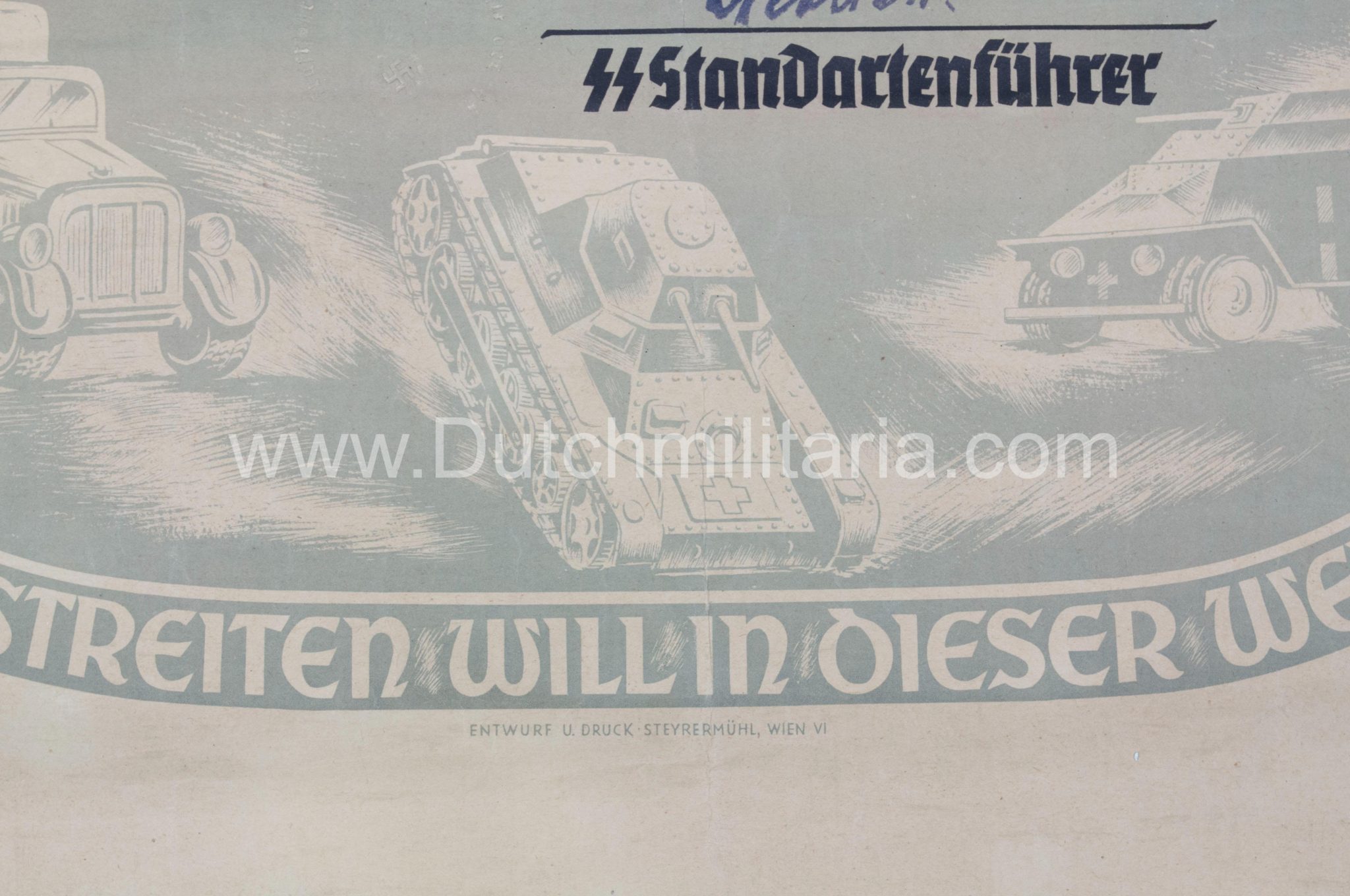 SS-Meisterbrief SS-Meistertitels citation - Signed SS Standartenführer Neblich (1941) - Extremely Rare