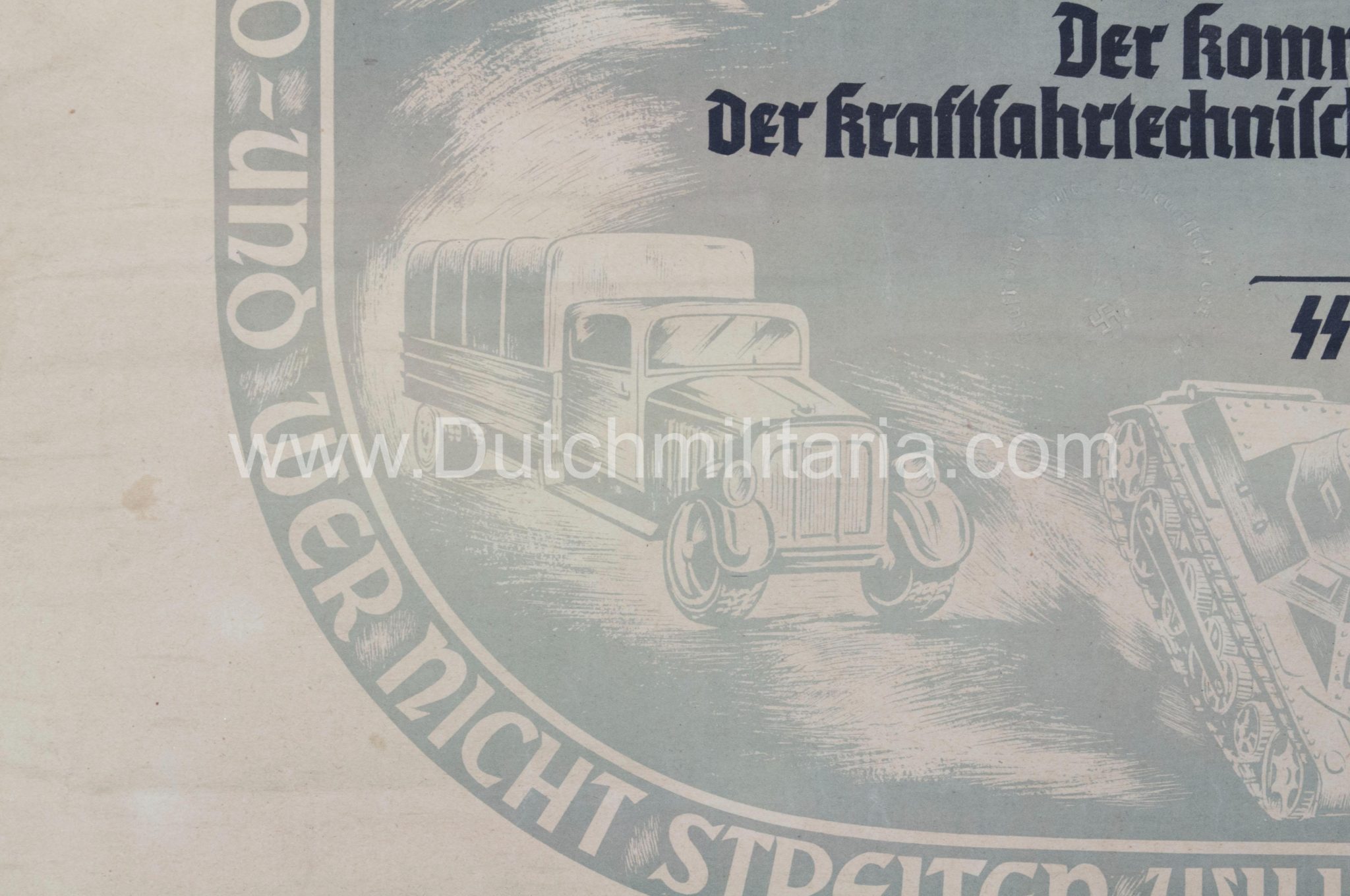 SS-Meisterbrief SS-Meistertitels citation - Signed SS Standartenführer Neblich (1941) - Extremely Rare