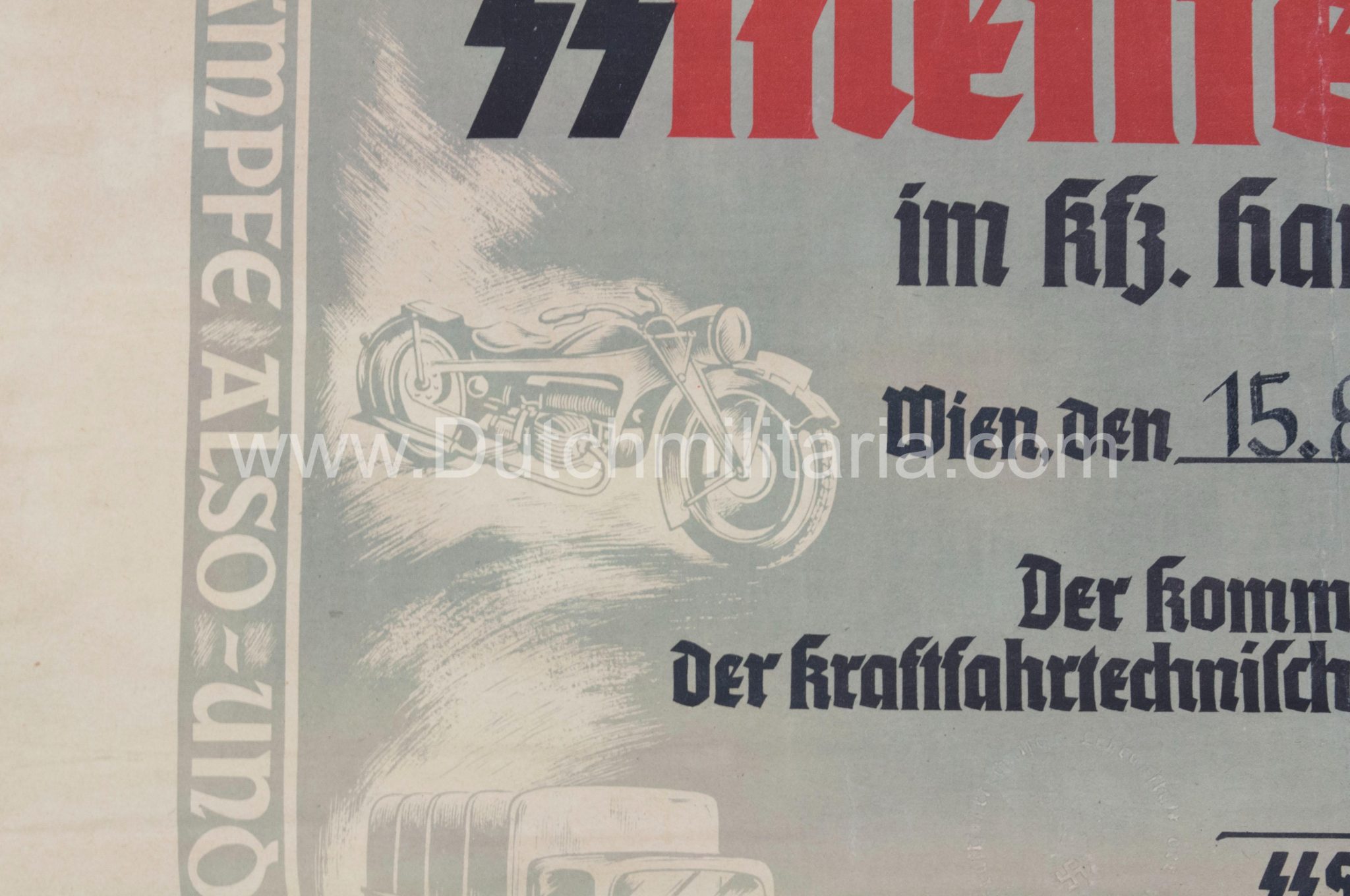 SS-Meisterbrief SS-Meistertitels citation - Signed SS Standartenführer Neblich (1941) - Extremely Rare