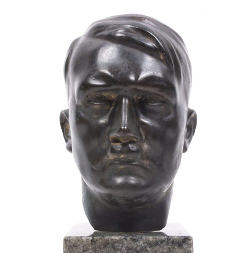 Small Hitler bust on marble base