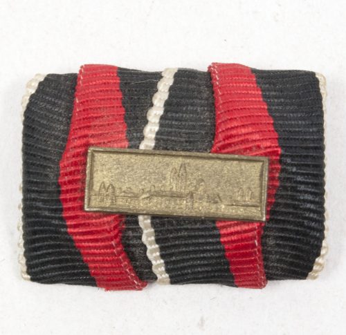 Sudetenland Annexation medal single ribbon with Prageburger clasp