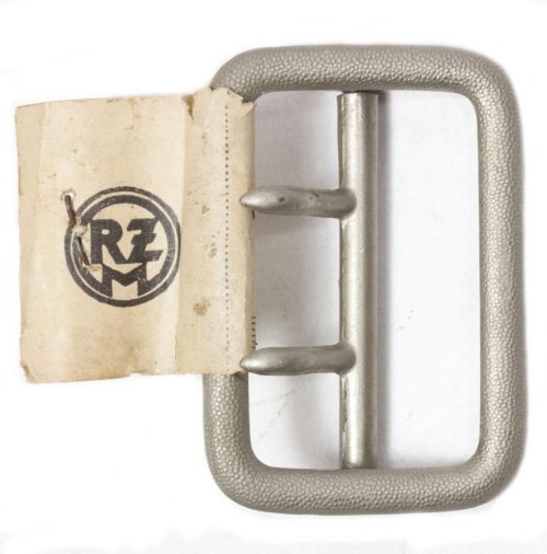 WW2 German NSDAP Zweidorn Belt Buckle with RZM Tag - rare