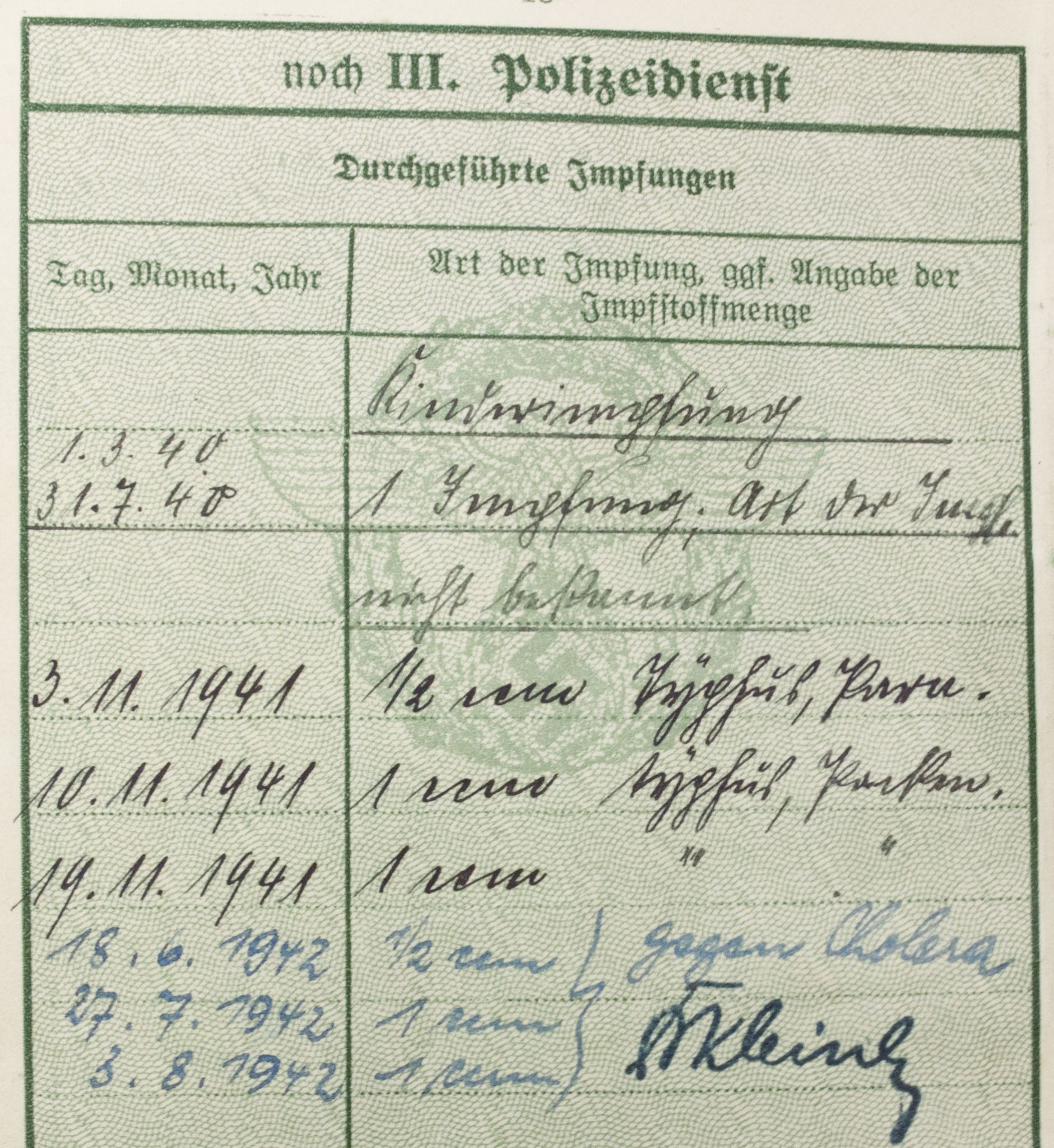WWII German Polizei Soldbuch/Dienstpass/Dienstausweis group - Image 27