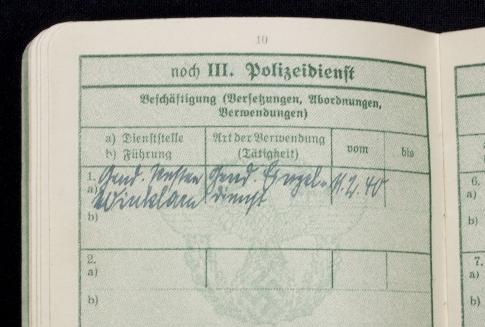 WWII German Polizei Soldbuch/Dienstpass/Dienstausweis group - Image 27