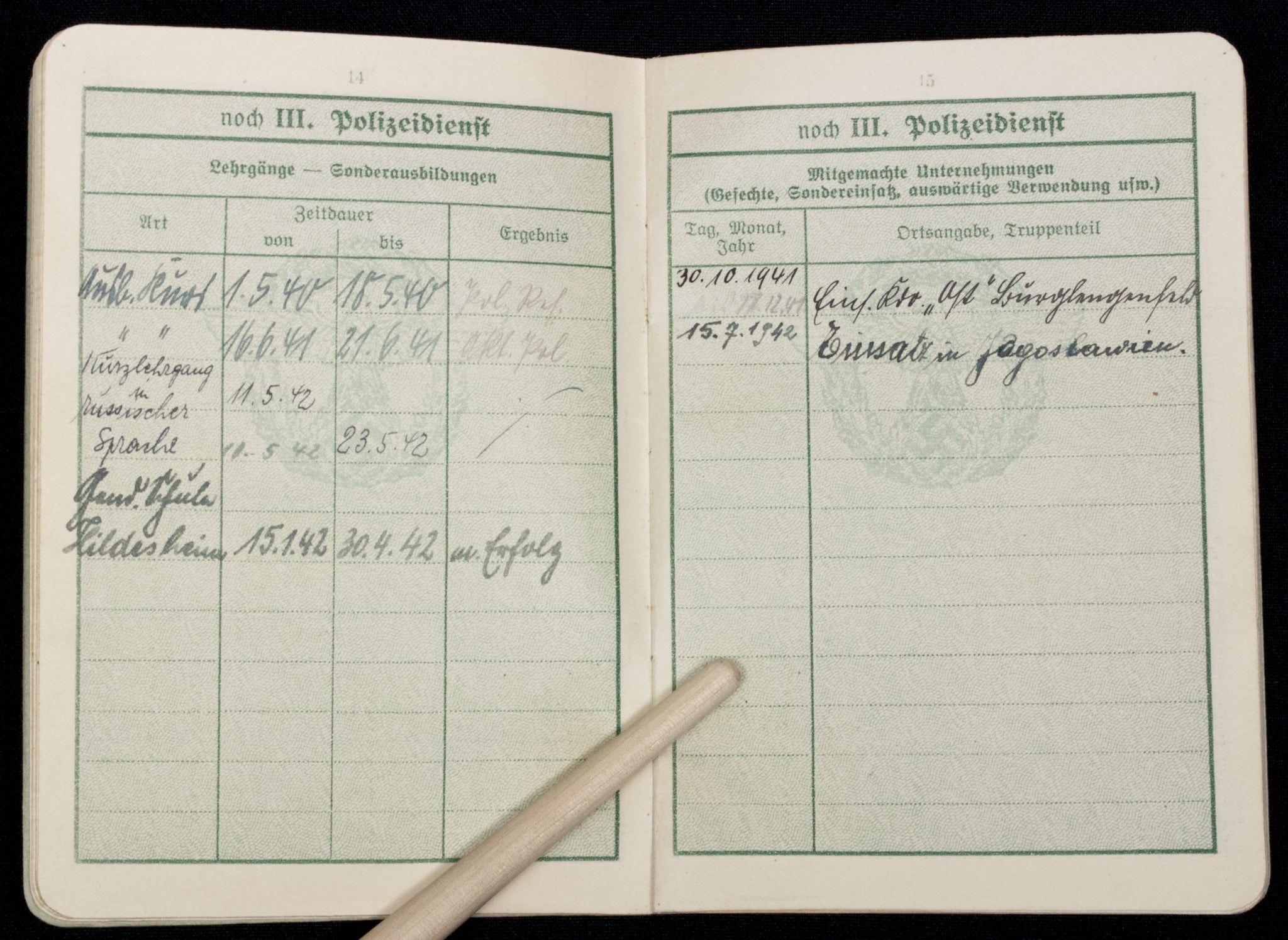 WWII German Polizei Soldbuch/Dienstpass/Dienstausweis group - Image 28