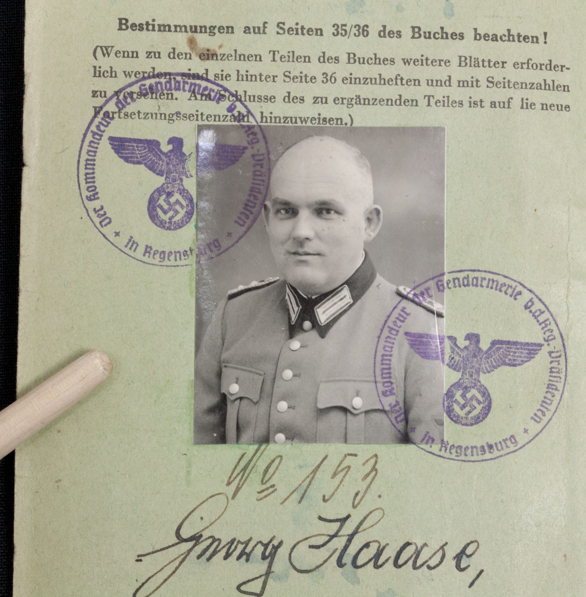 WWII German Polizei SoldbuchDienstpassDienstausweis group