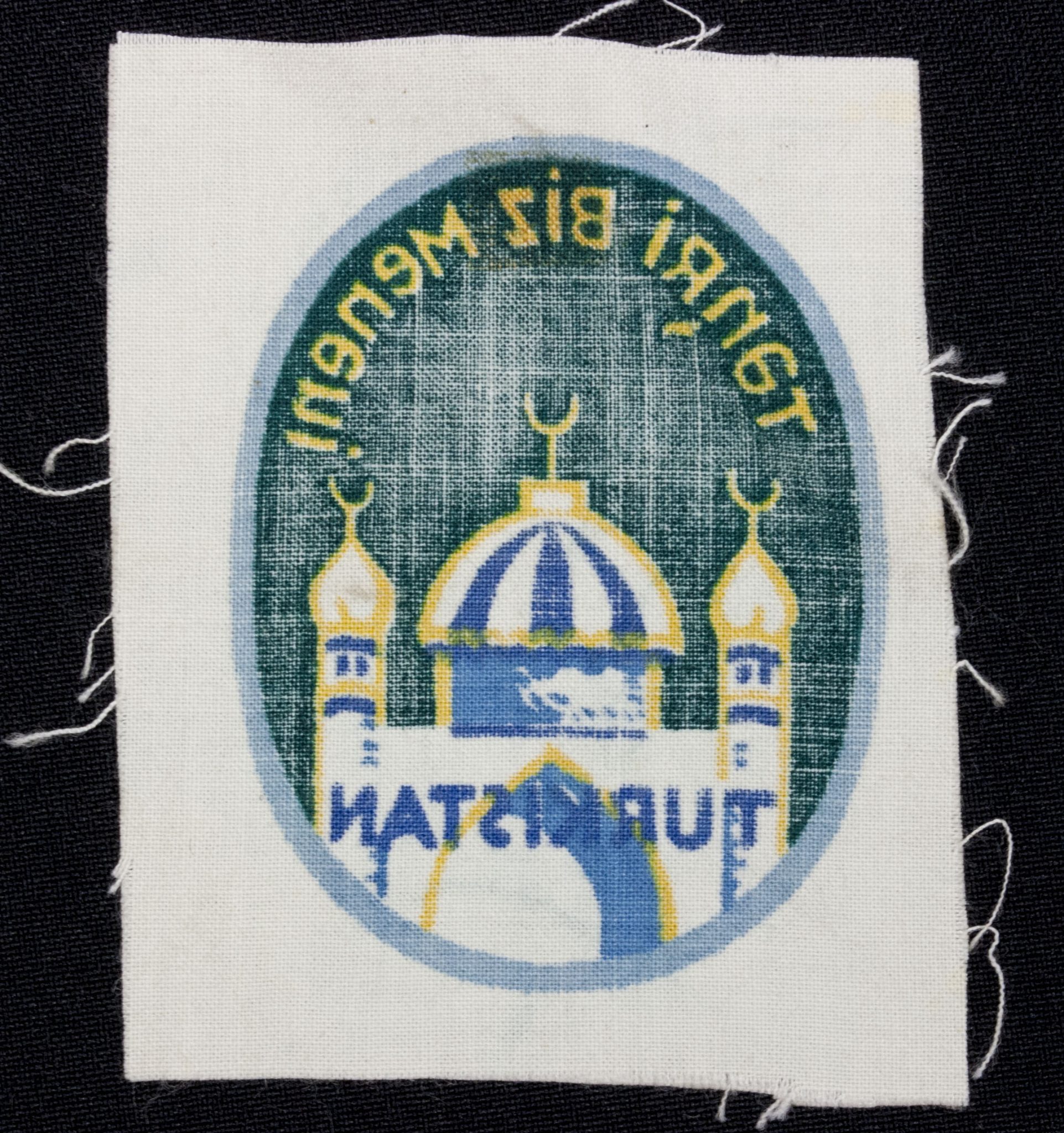 WWII German foreign Volunteershield Turkistan (2) WWII German foreign Volunteershield Turkistan