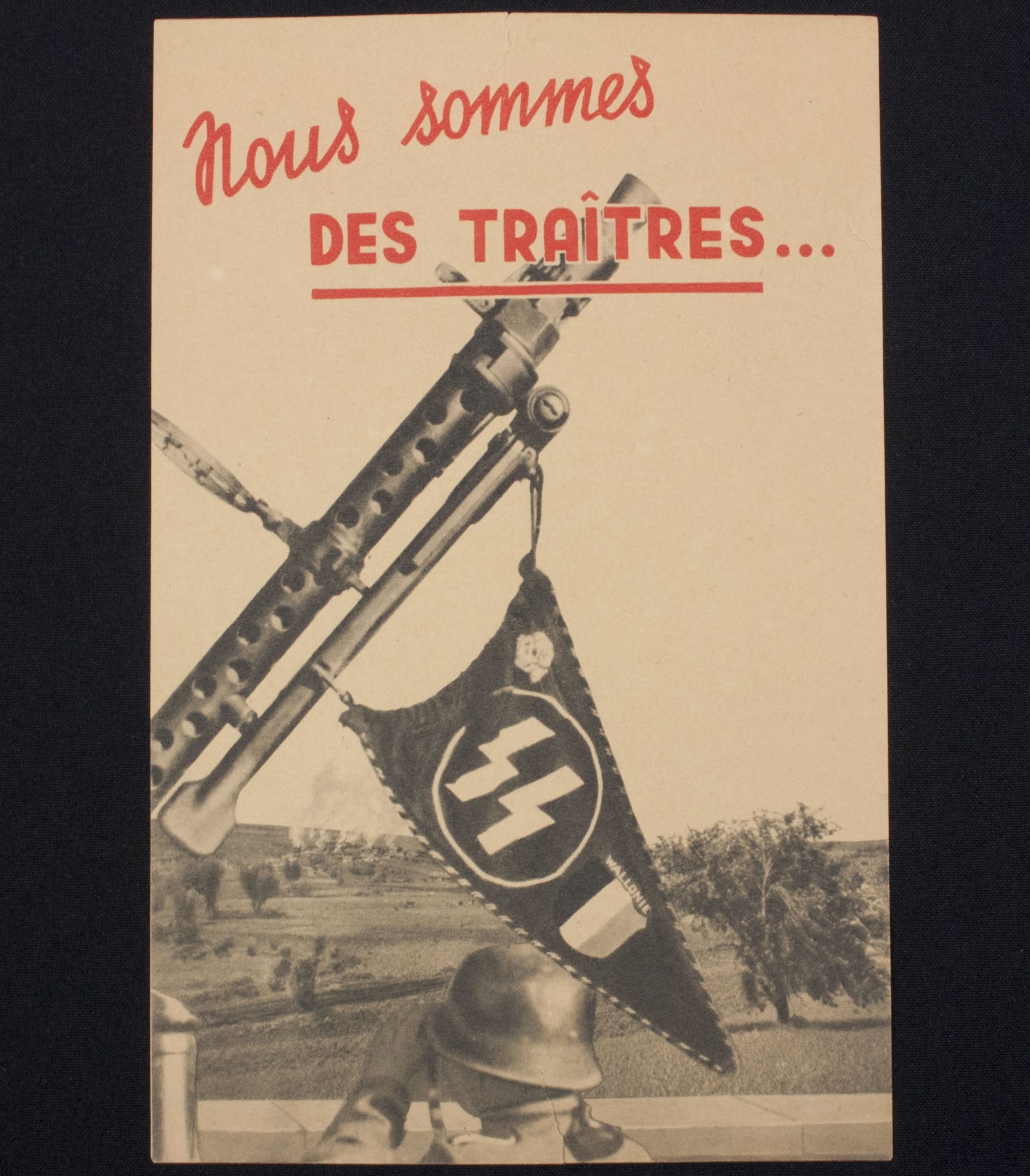 (Walloon flyer) Waffen-SS - Nous Sommes des Traîtres...