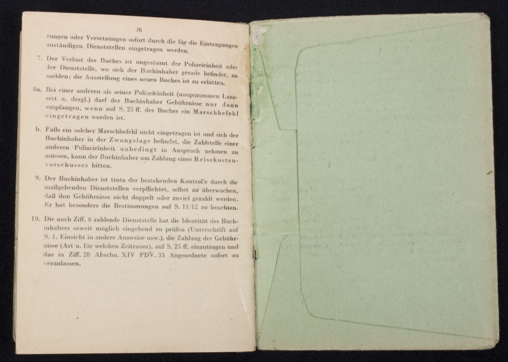 WWII German Polizei Soldbuch/Dienstpass/Dienstausweis group - Image 15