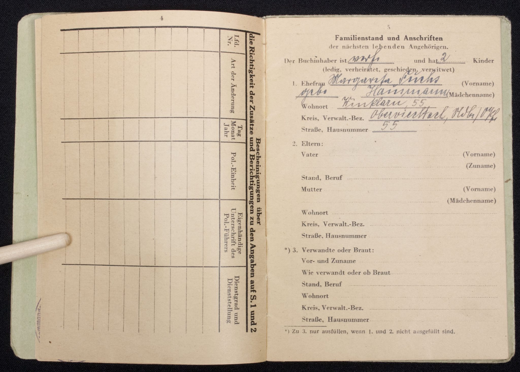 WWII German Polizei Soldbuch/Dienstpass/Dienstausweis group - Image 7