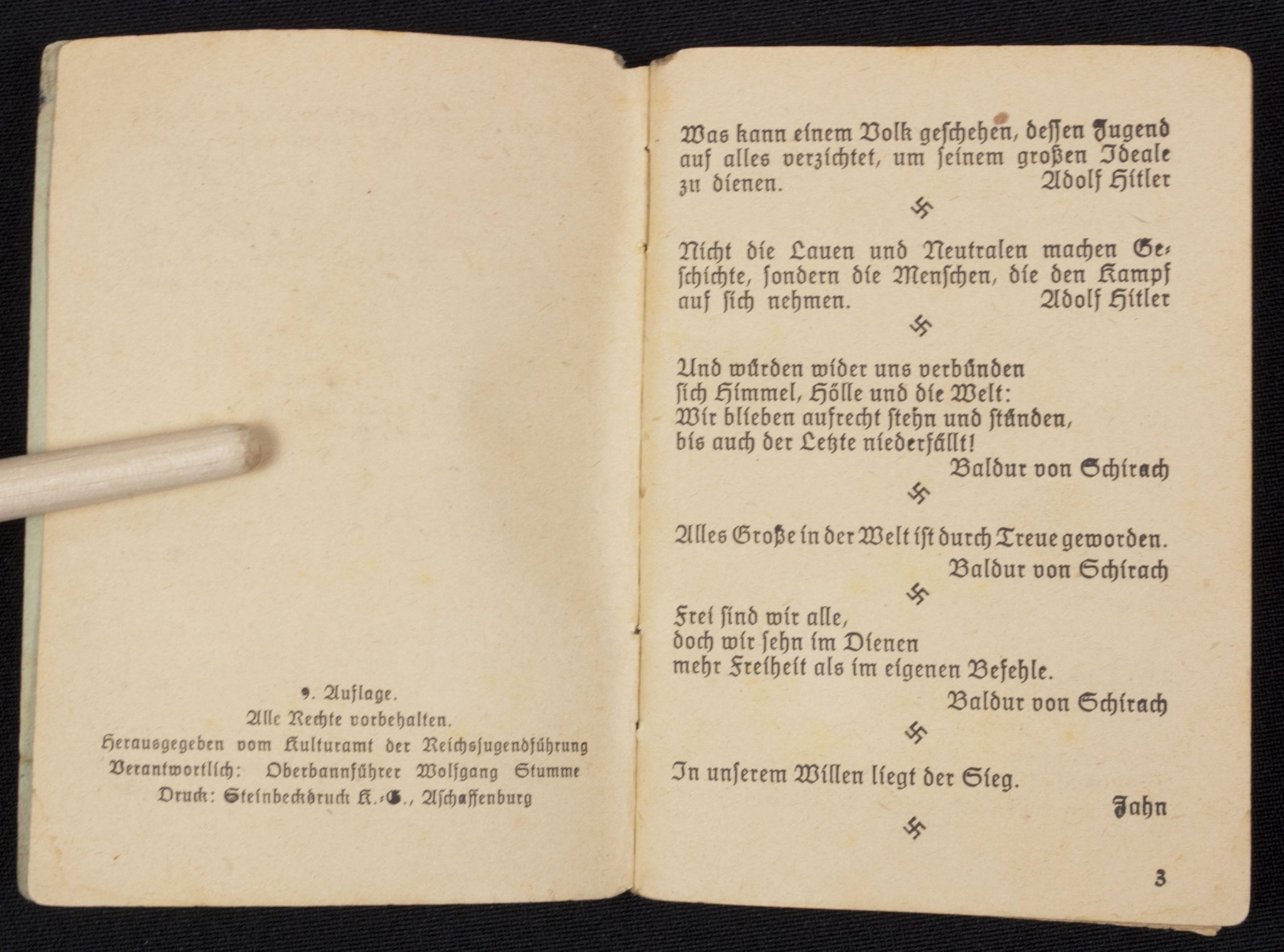 (Book) Small Hitlerjugend (HJ) Unser Kriegs-Liederbuch DIVISION-HITLERJUGEND (!) - RARE