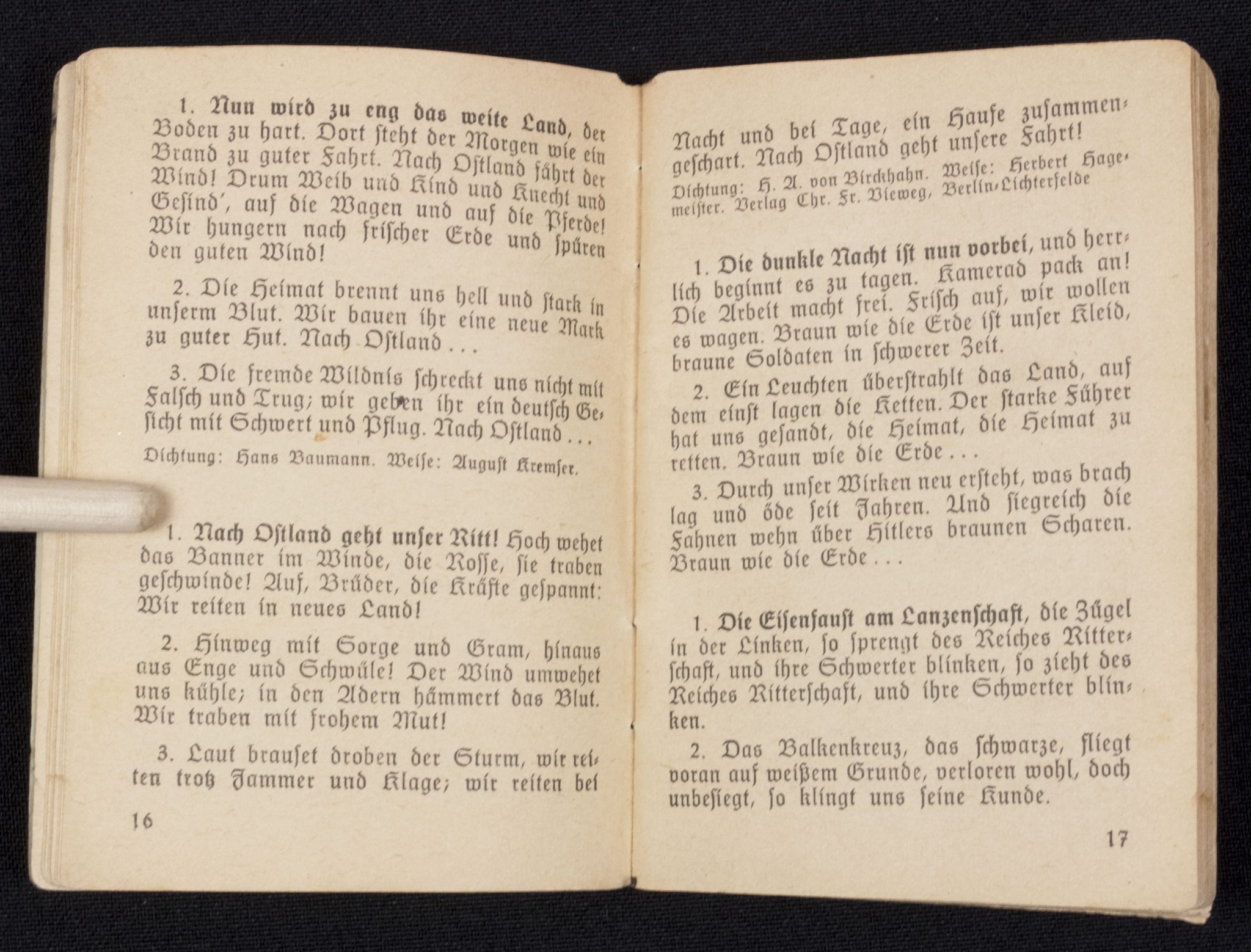 (Book) Small Hitlerjugend (HJ) Unser Kriegs-Liederbuch DIVISION-HITLERJUGEND (!) - RARE