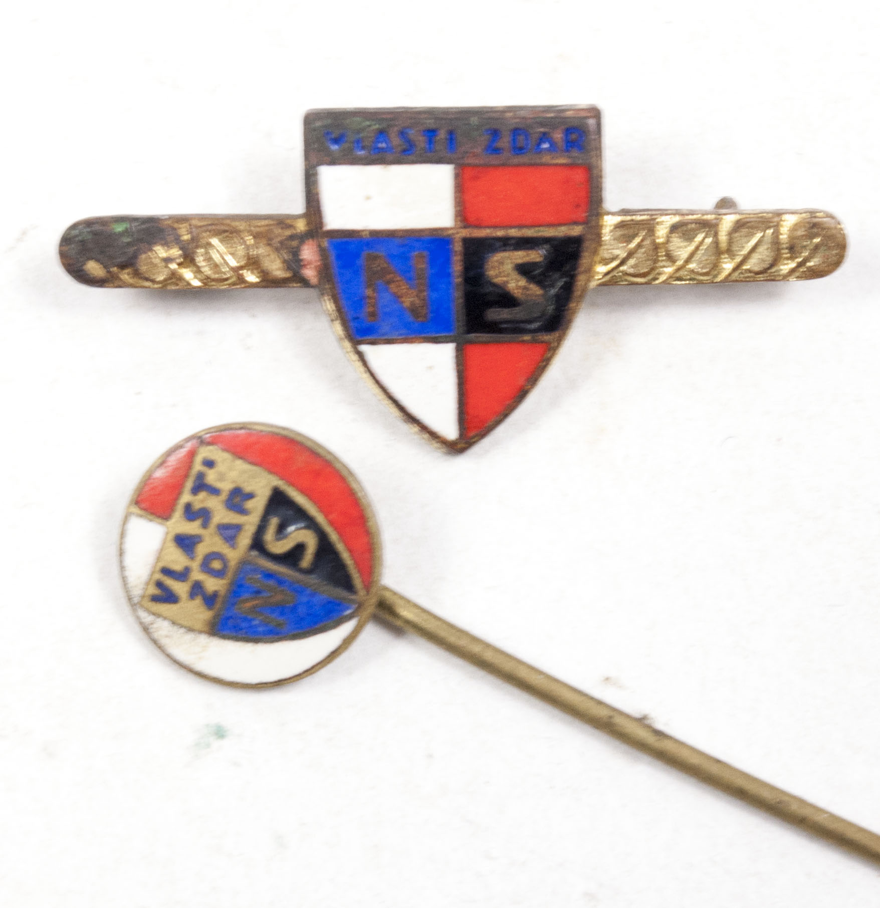 (Czech) NS Vlasti Zdar membership badge (brooch + pin type)
