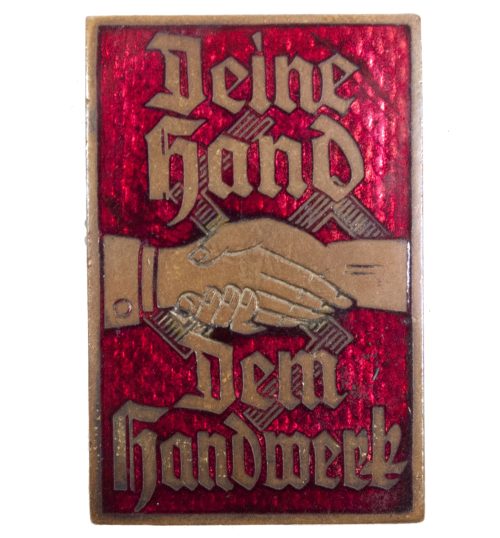 Dein Hand dem Handwerk abzeichen