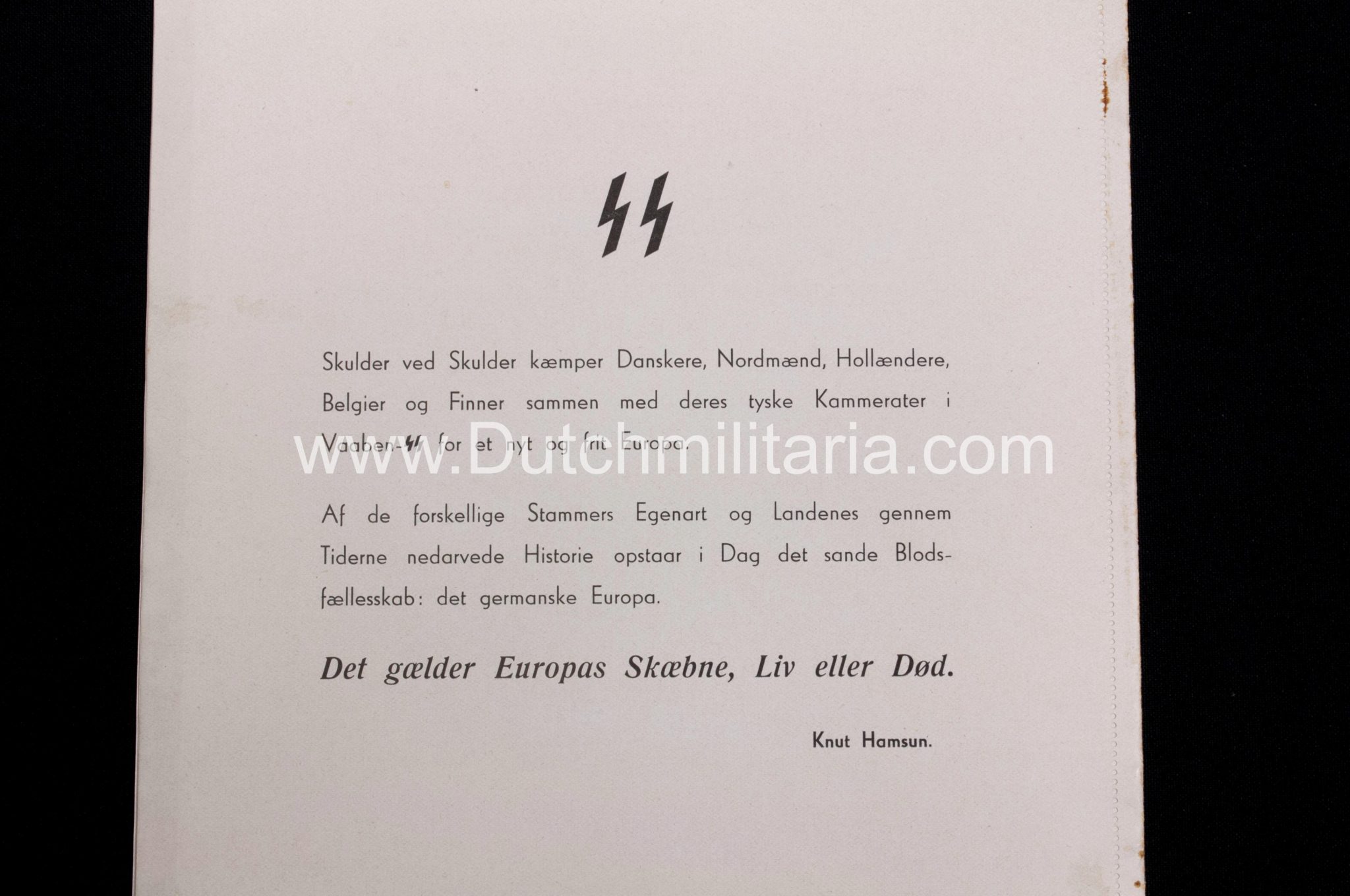 (Denmark) SS Volunteer Recruitment brochure "Den gamle danske borg" - Extremely rare - Image 3