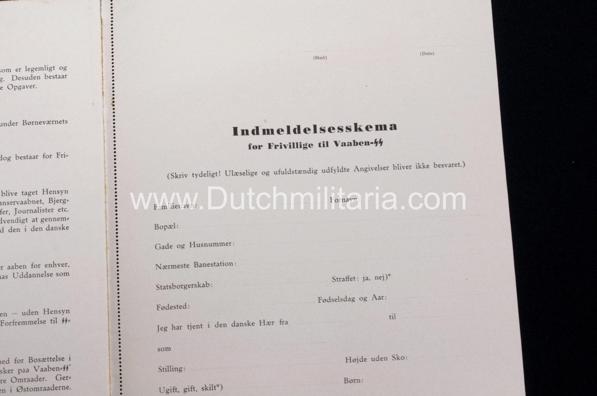 (Denmark) SS Volunteer Recruitment brochure "Den gamle danske borg" - Extremely rare - Image 26